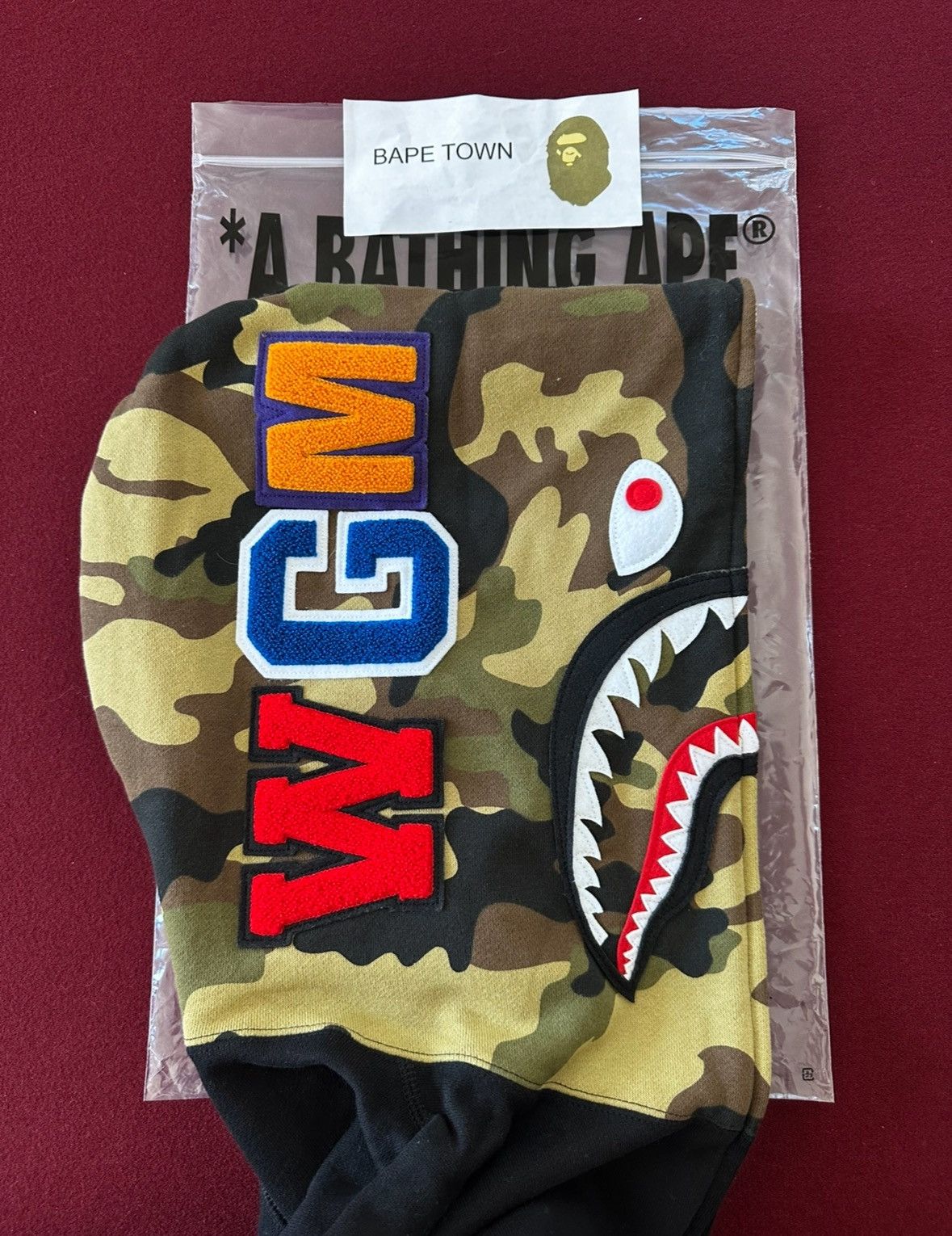 Bape 1ST CAMO FULL ZIP SHARK HOODIE (BLACK) Size US M / EU 48-50 / 2 - 2 Thumbnail