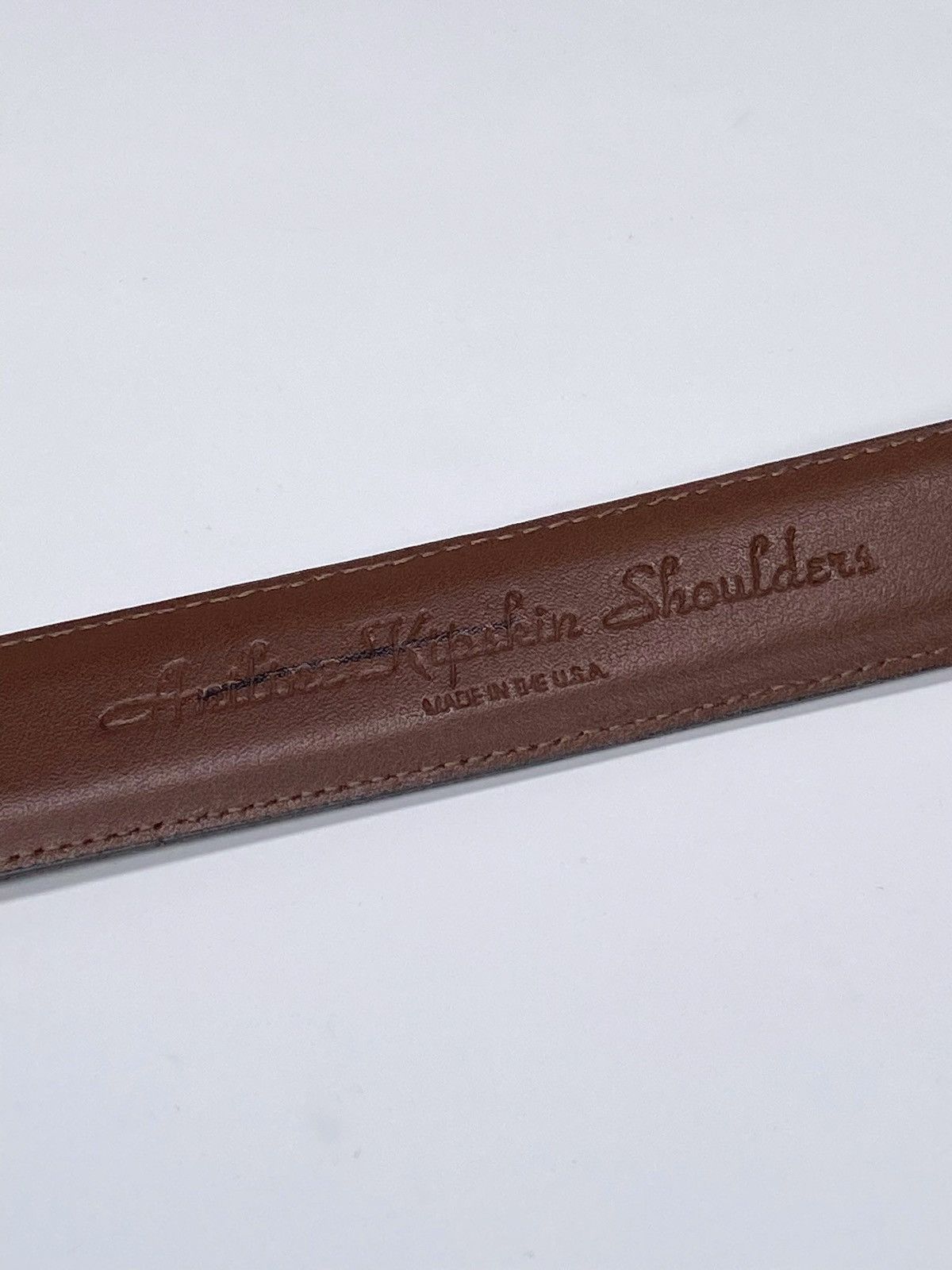 Saks Fifth Avenue Saks Fifth Avenue Brown Leather Belt size 44 Size 44 - 5 Thumbnail