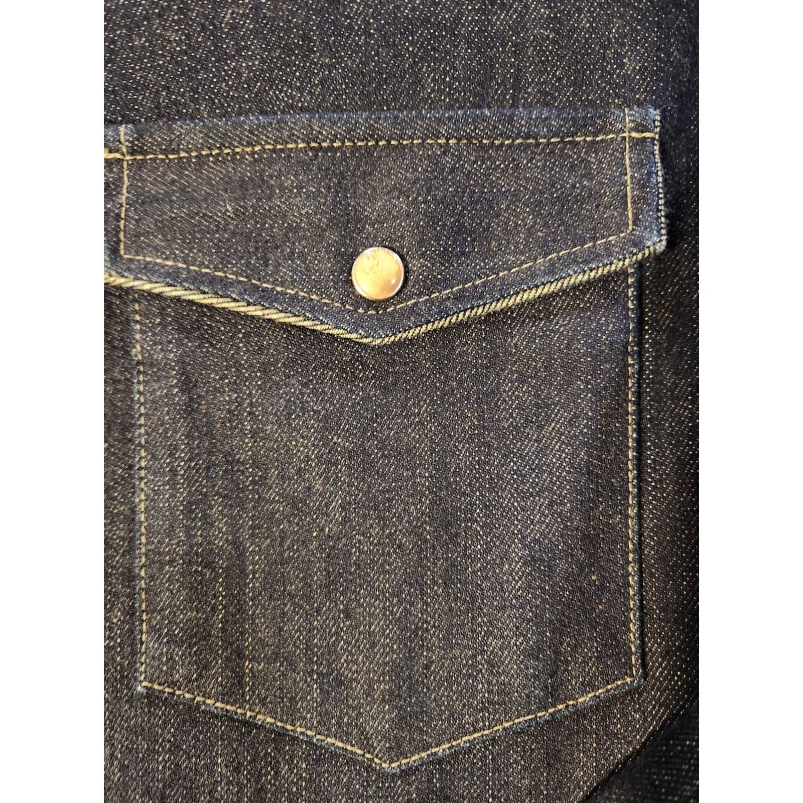Vintage Freedman Shirt Mens XL Blue Denim Limited Edition Western Jacquard Button-Up Size US XL / EU 56 / 4 - 3 Thumbnail