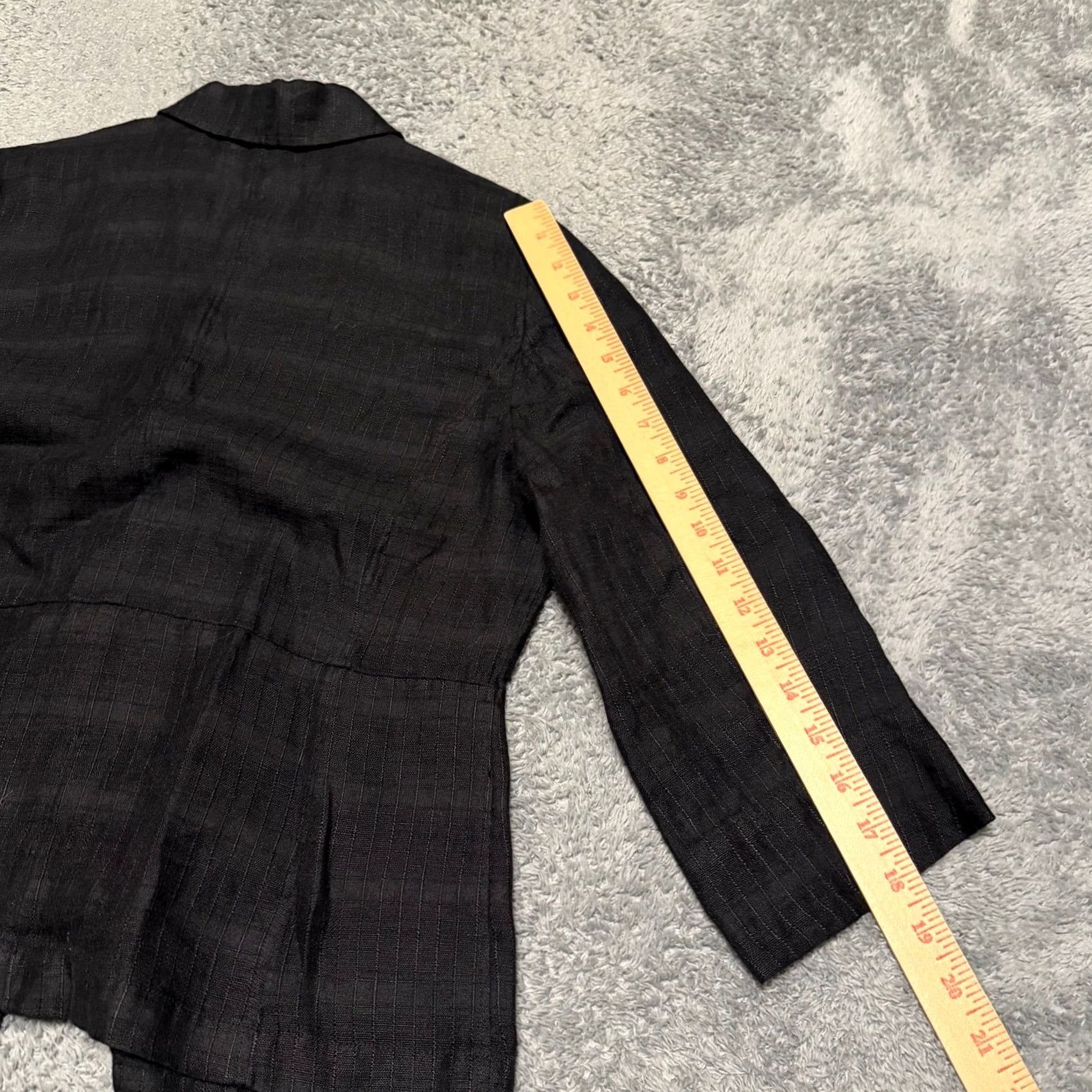 Eileen Fisher Eileen Fisher Blazer Shirt Jacket Womens Small Black Minimalist Lightweight Size S / US 4 / IT 40 - 7 Thumbnail