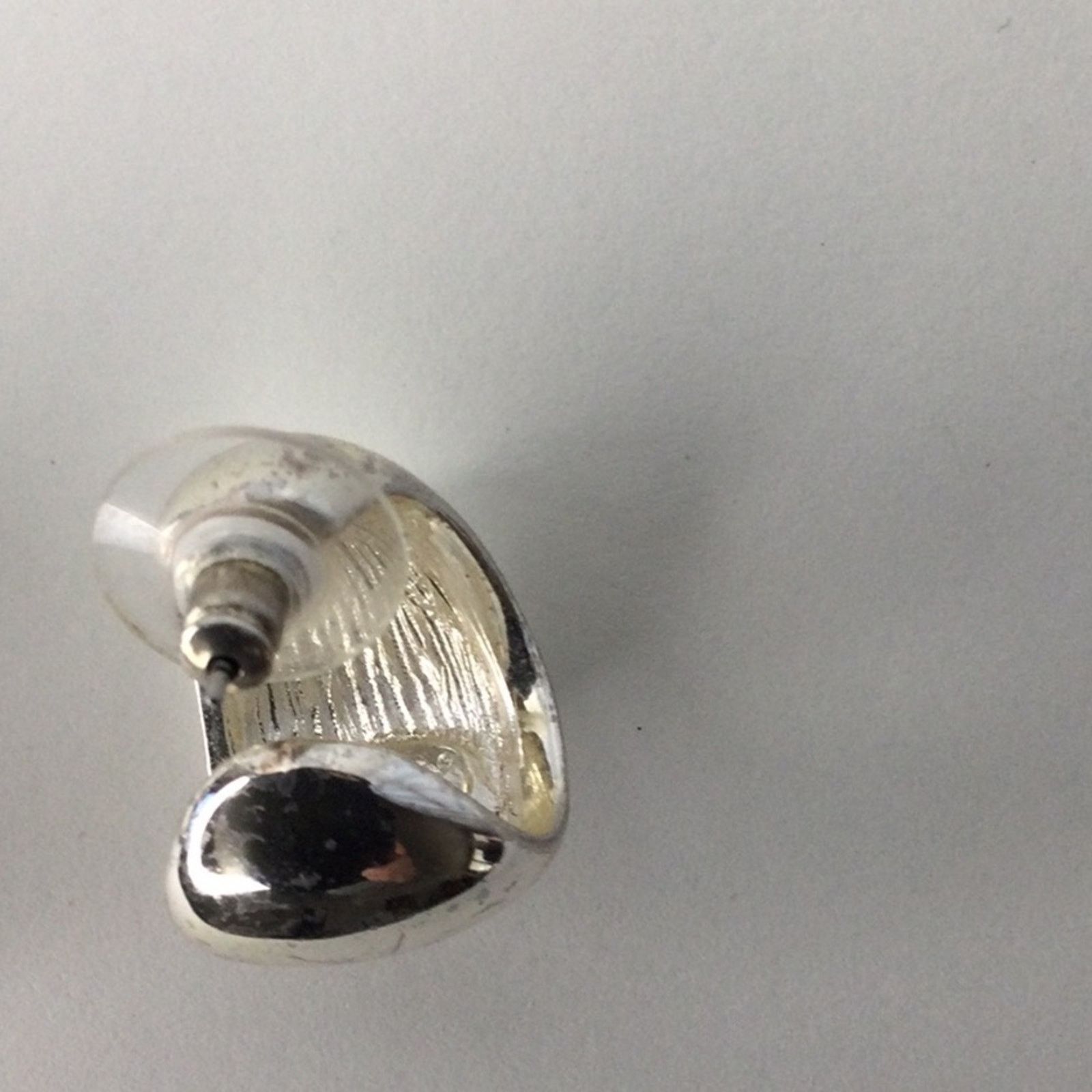 Chicos Chico's Shiny Silver Huggie Hoop Prong Back Earrrings Size ONE SIZE - 11 Thumbnail