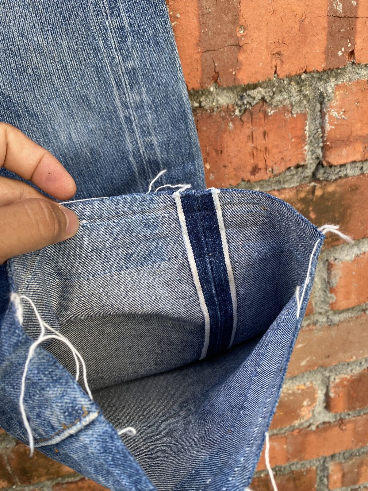 Levi's Vintage Clothing W31x28 Vintage levi's 201xx buckle back redline cut off bigE Size US 31 - 4 Thumbnail