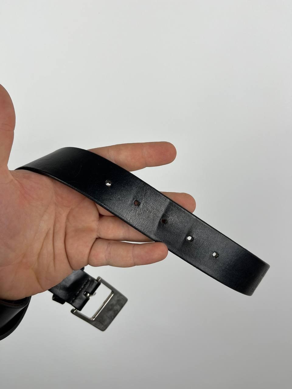 Dolce & Gabbana Vintage D&G Dolce & Gabbana Jeans Black Leather Belt Size ONE SIZE - 5 Thumbnail