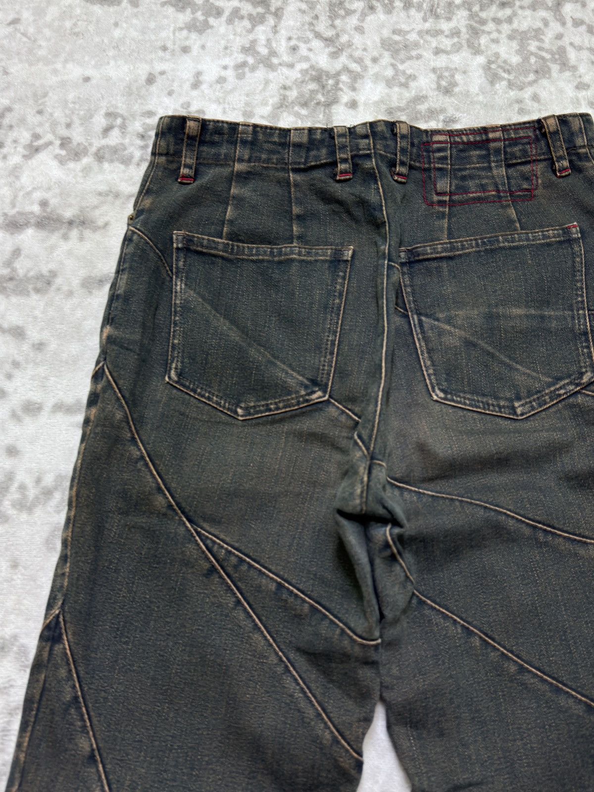 Japanese Brand VIVA PRESTO RECONSTRUCTED FLARED DENIM Size 26" / US 2 / IT 38 - 10 Thumbnail
