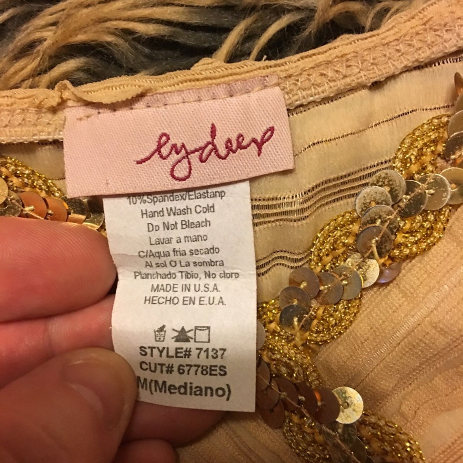 Other Lydee gold sequin textured camisole tank top M Size M / US 6-8 / IT 42-44 - 6 Thumbnail