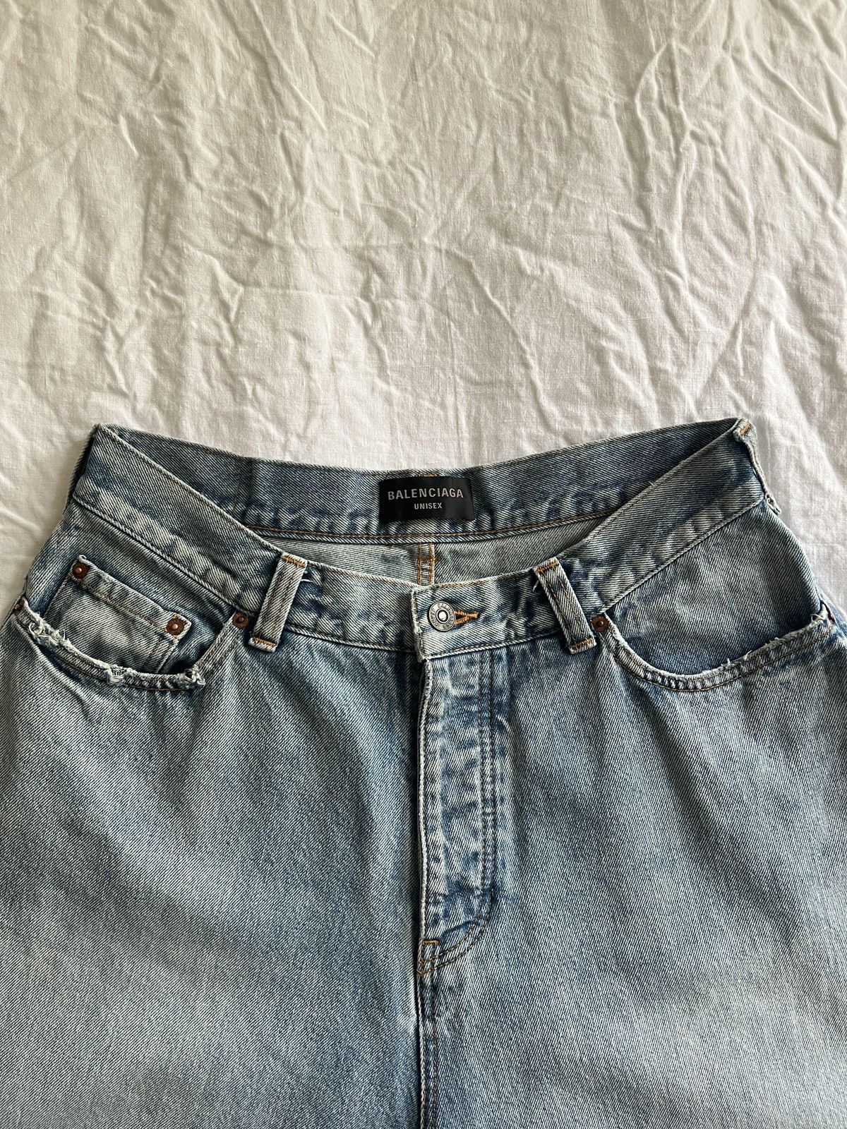 Balenciaga Balenciaga Baggy Jeans Washed Blue Color XS Size US 30 / EU 46 - 12 Thumbnail