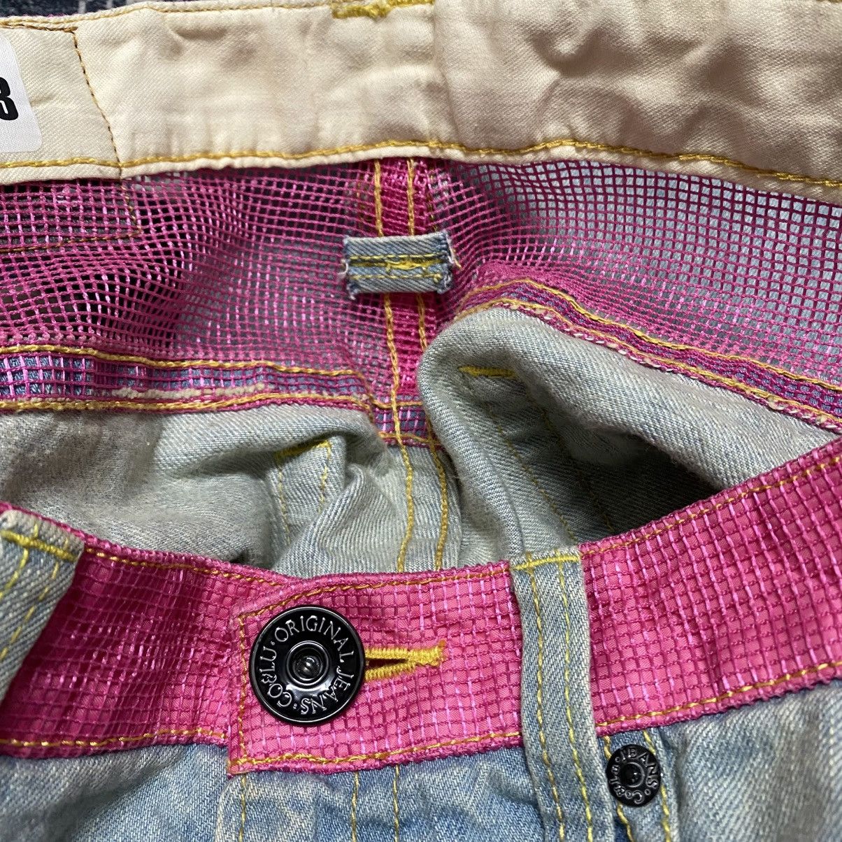Japanese Brand CO&LU Denim Mesh Painter Jeans Size US 33 - 21 Thumbnail