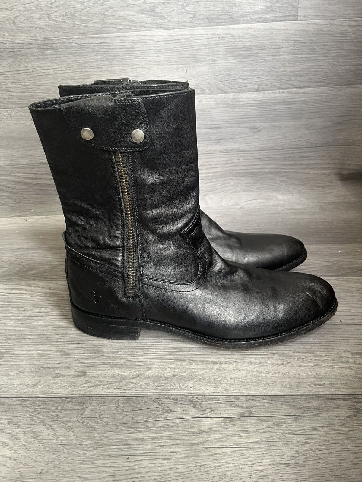 Frye Frye moto leather boots,10.5 guidi,ccp,kimrii,14th addiction Size US 10.5 / EU 43-44 - 7 Thumbnail