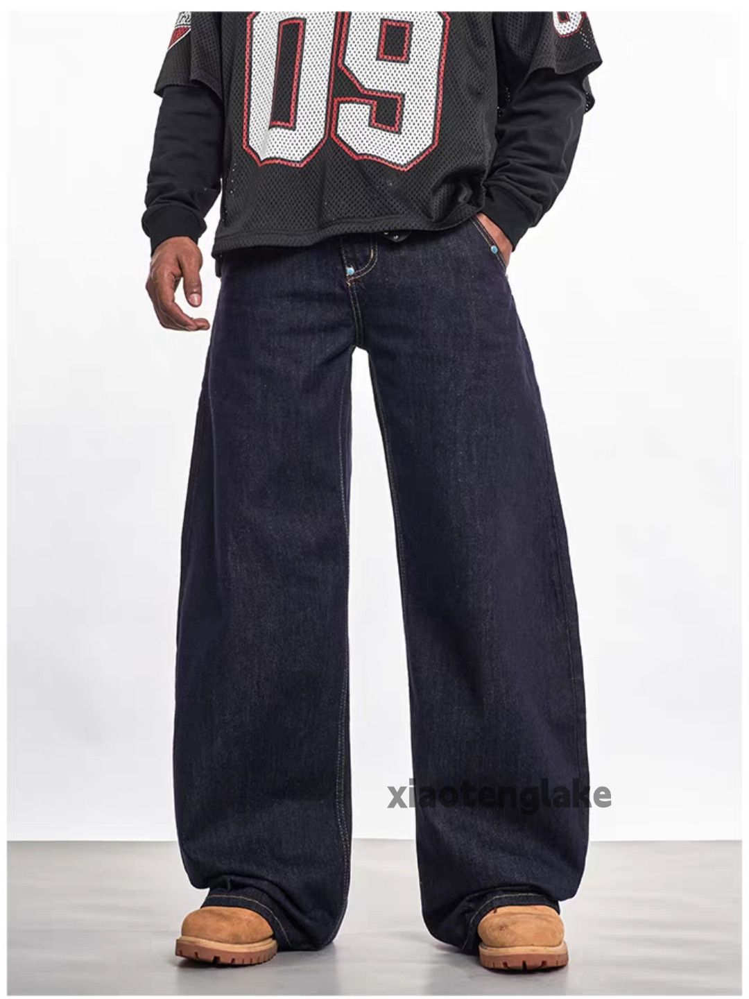 Vintage Unisex outdoor utility loose baggy flared hiphop jeans Size US 30 / EU 46 - 3 Thumbnail