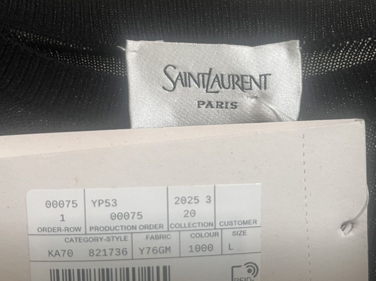 Saint Laurent Paris Fine-Gauge Crew Sweater Sz L Size US L / EU 52-54 / 3 - 2 Thumbnail