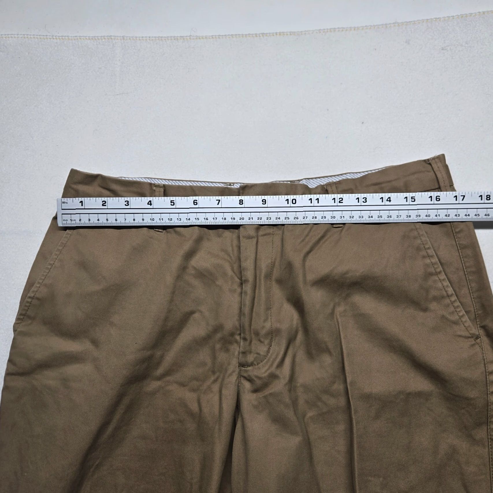 Merona Merona Beige Chino Pants Men 34x32 Pleated Regular Straight Leg Cotton Size US 34 / EU 50 - 4 Thumbnail