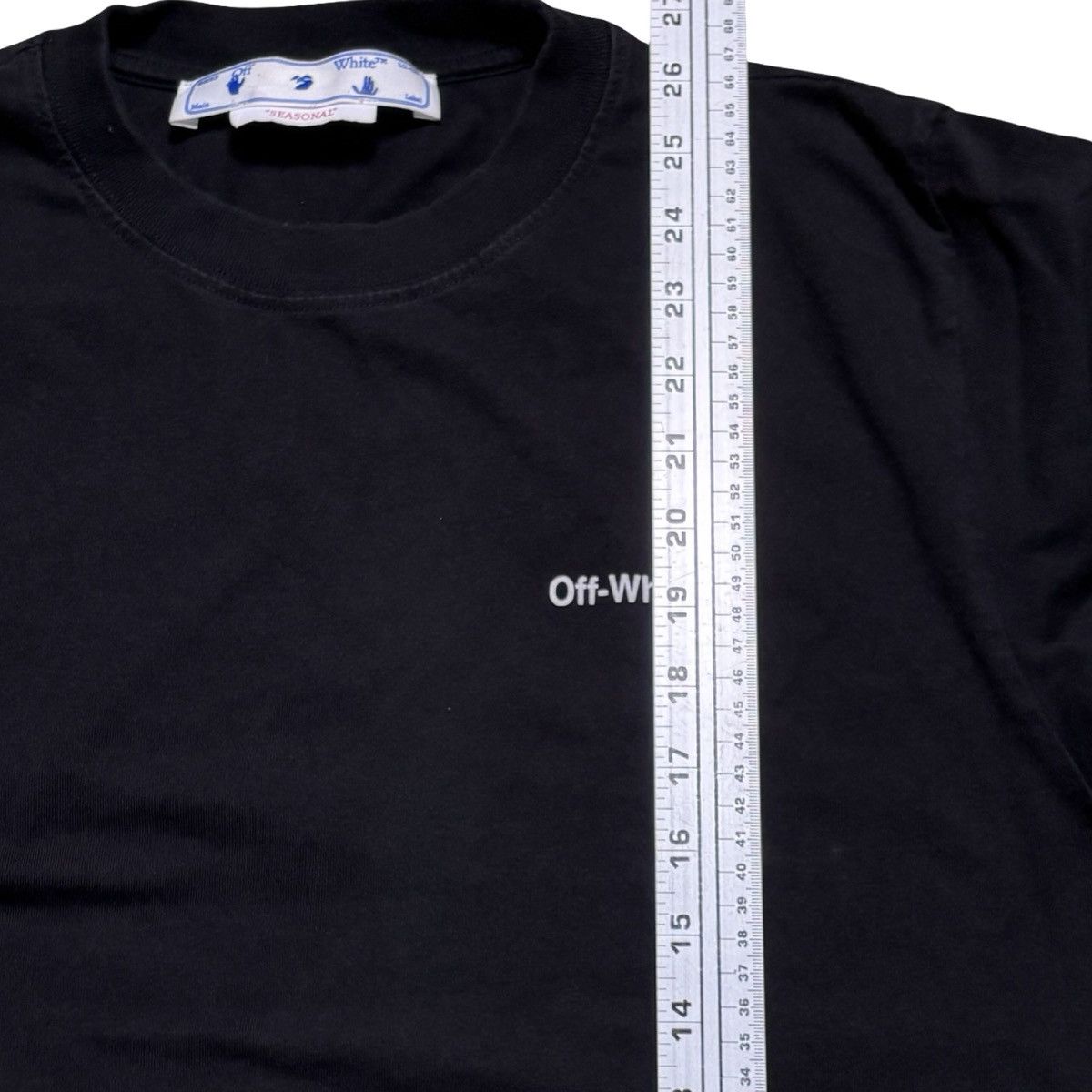 Off-White OFF-WHITE Off-White Men Chain Arr Slim S/S Tee Black White Size US S / EU 44-46 / 1 - 8 Thumbnail