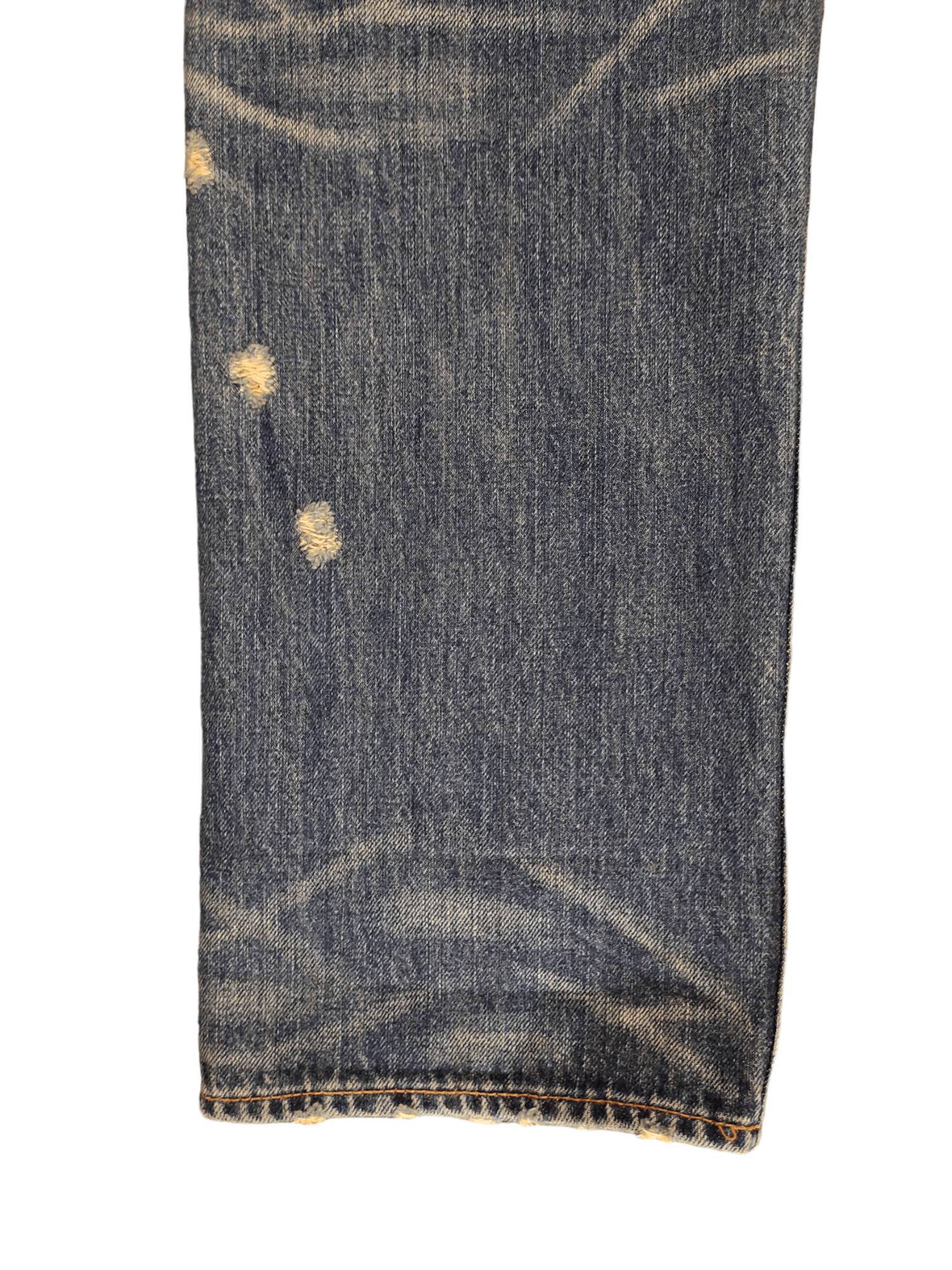 GOA Vintage GOA Clawmark Distress Selvedge Denim Jeans Size US 32 / EU 48 - 17 Thumbnail