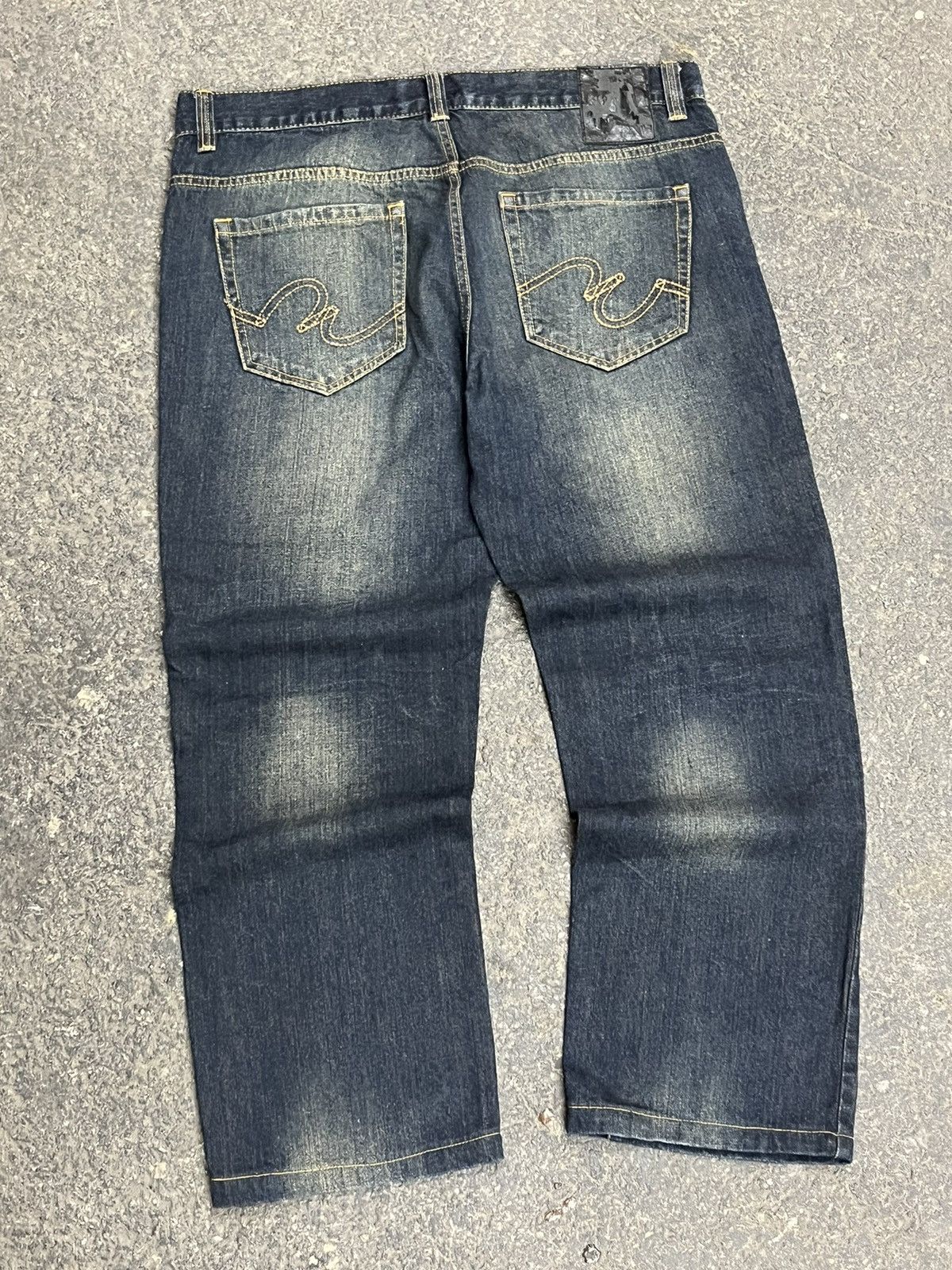 Ecko Unltd. × Vintage Y2k baggy fit faded dark wash denim skater hype rare drill Size US 36 / EU 52 - 3 Thumbnail