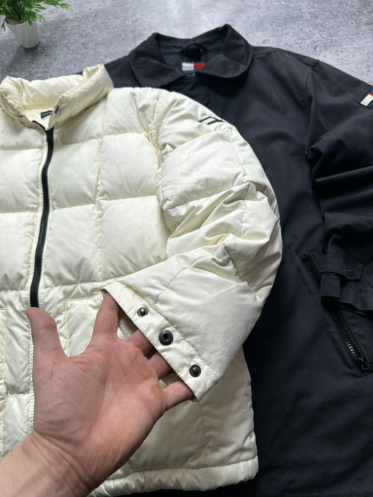 Tommy Hilfiger Vintage Tommy Hilfiger 3 in 1 Down Puffer Jacket Hype Coat Size US M / EU 48-50 / 2 - 9 Thumbnail