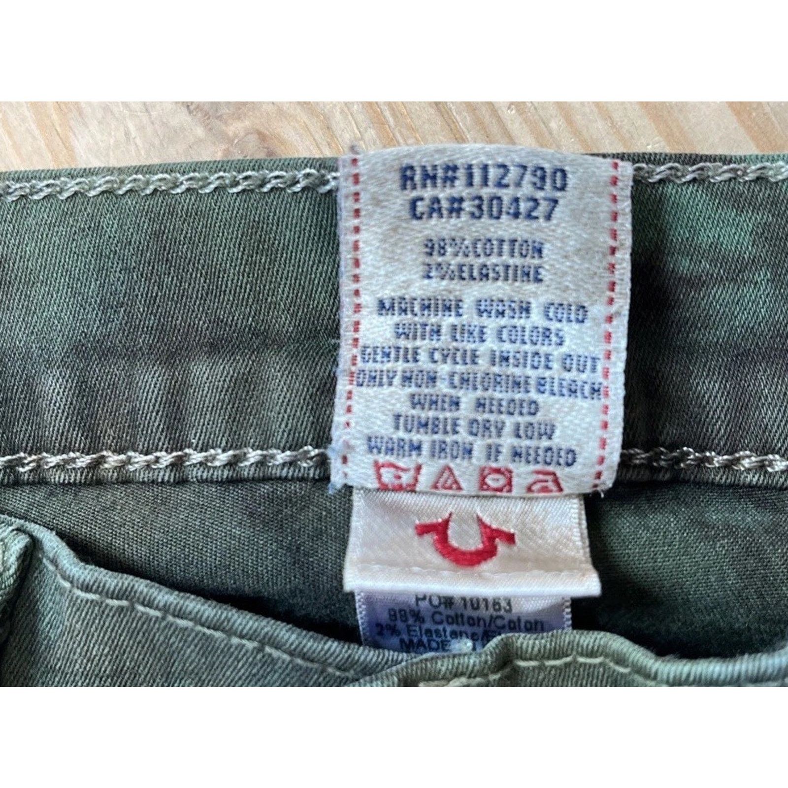 True Religion TRUE RELIGION Camouflage Women's 27 Jeans Faded Made In USA Size 27" / US 4 / IT 40 - 3 Thumbnail