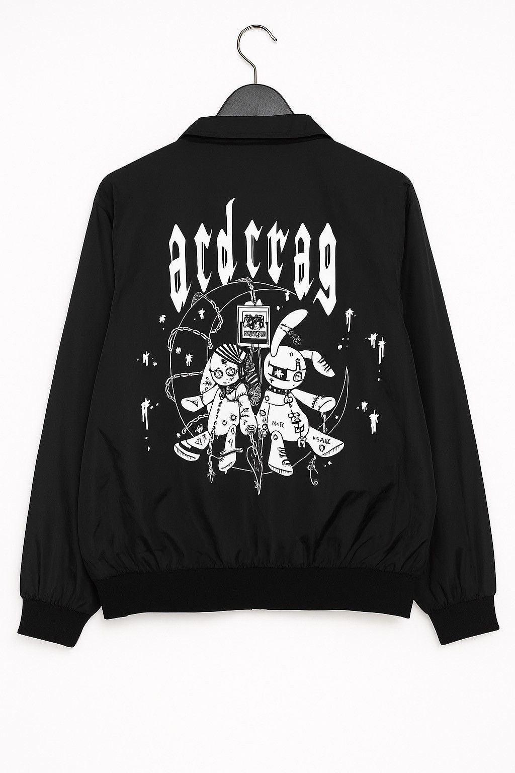 Japanese Brand ACDC RAG Bunny Dolls Coach Jacket Harajuku Gothic Streetwear Size US L / EU 52-54 / 3 - 1 Thumbnail