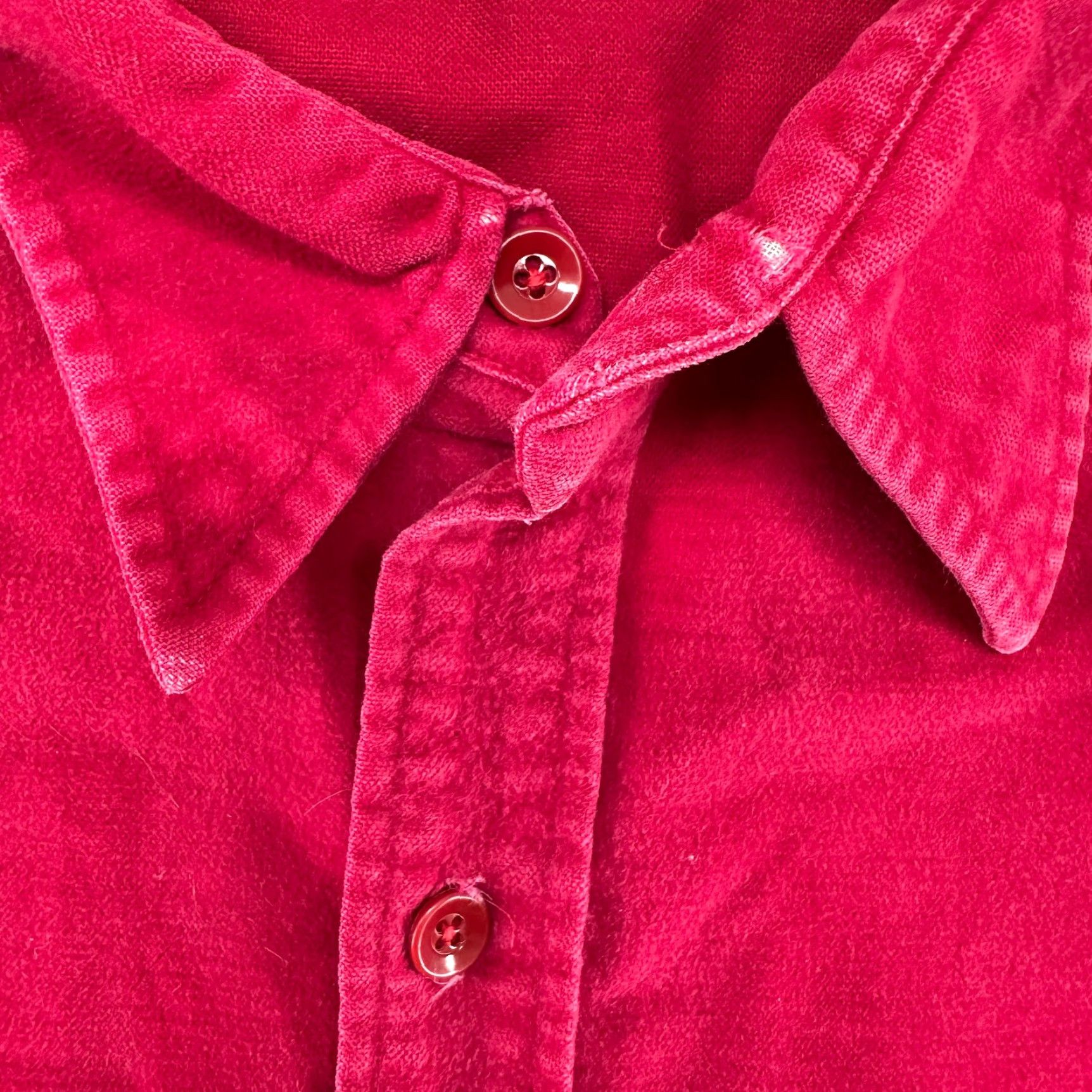 Vintage VINTAGE L.L. Bean Shirt Mens 17 Red Button-Up Long Sleeve Flannel USA 90s Thread: Button, Casual, Cotton, Solid, Capable: 90s, USA Size XXL / US 16-18 / IT 52-54 - 4 Thumbnail