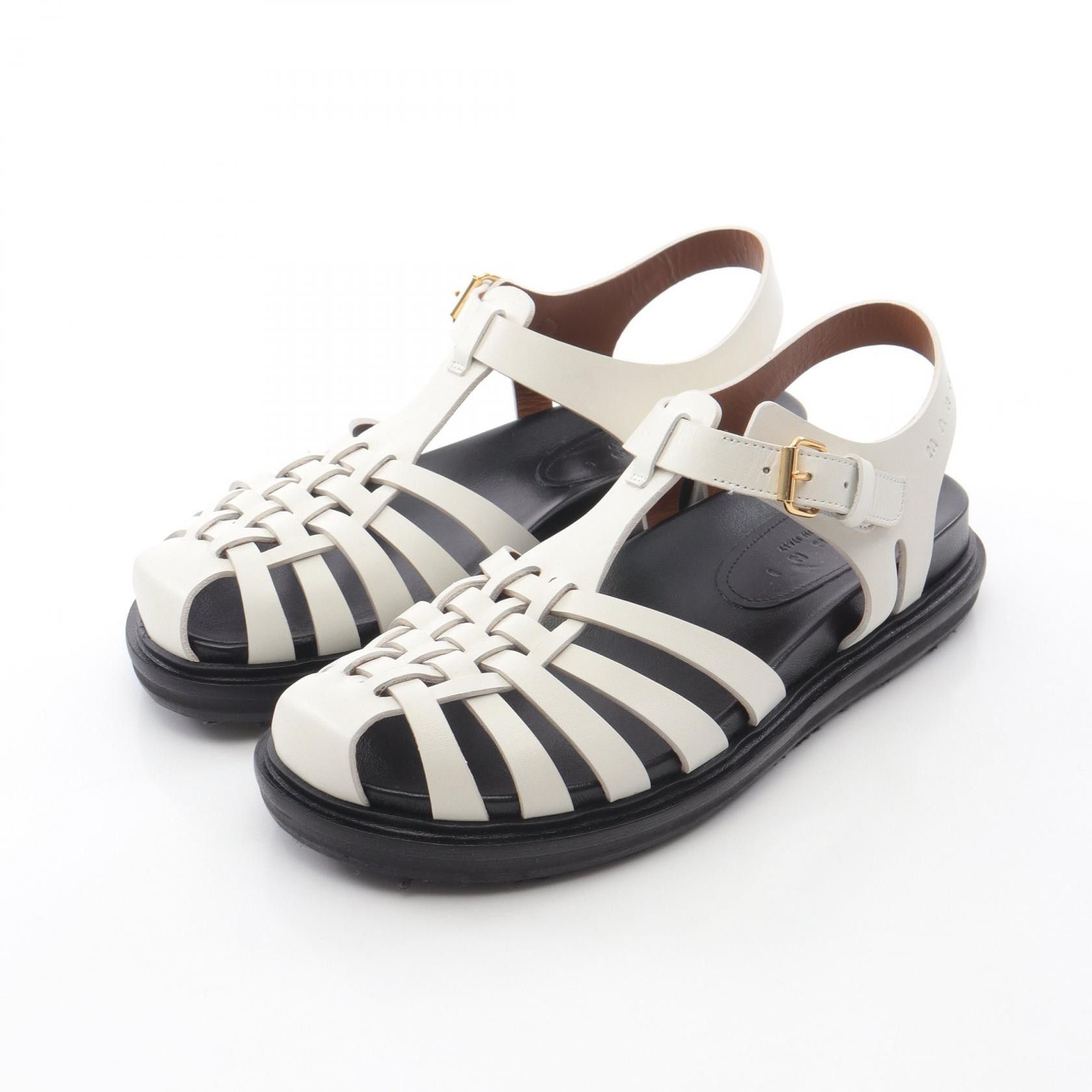 Marni Marni Fisherman's Sandal Leather Sandal Leather Shoes SAMS016901