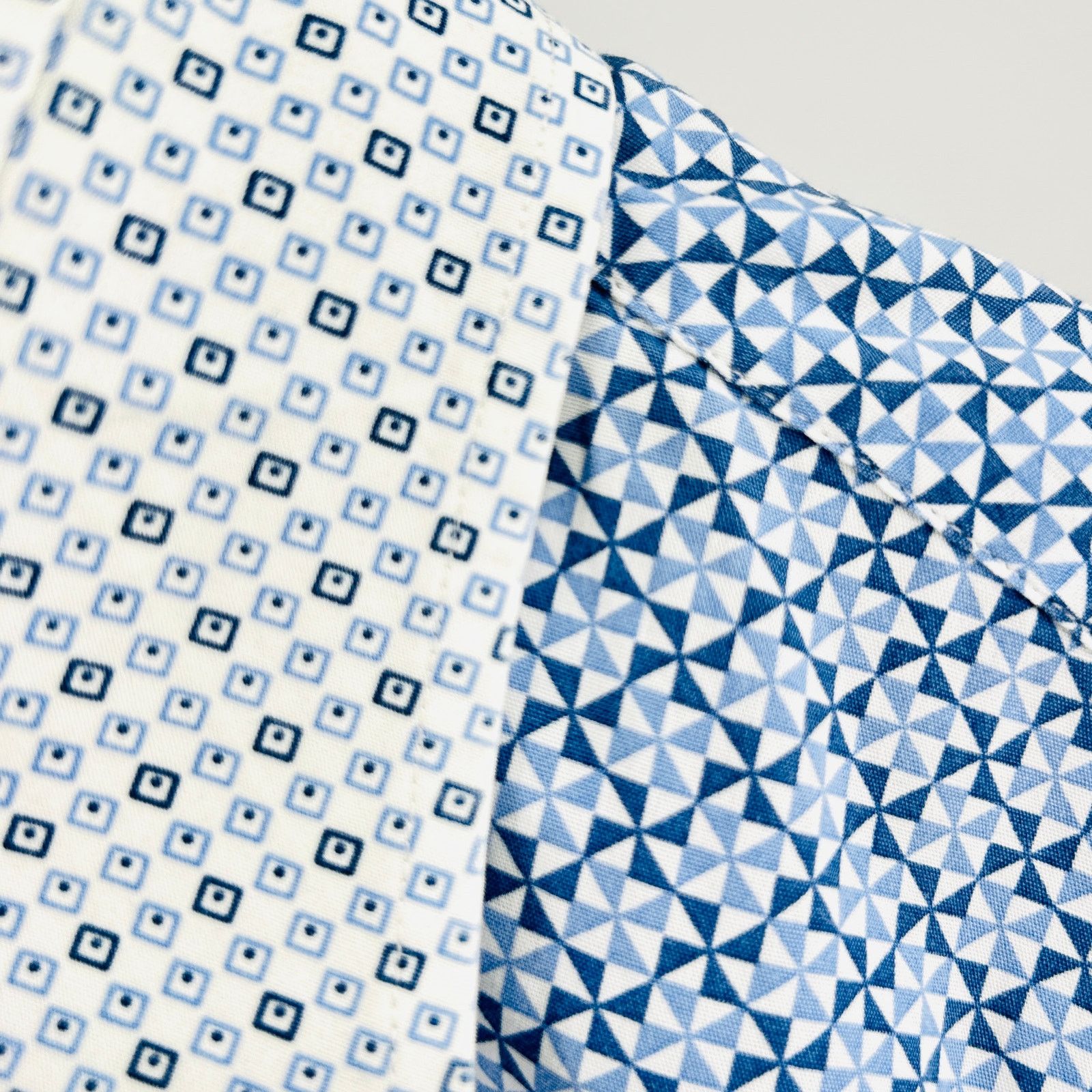 Etro Etro Blue Geometric Print Contrast Collar Cuff Shirt Size US S / EU 44-46 / 1 - 3 Thumbnail