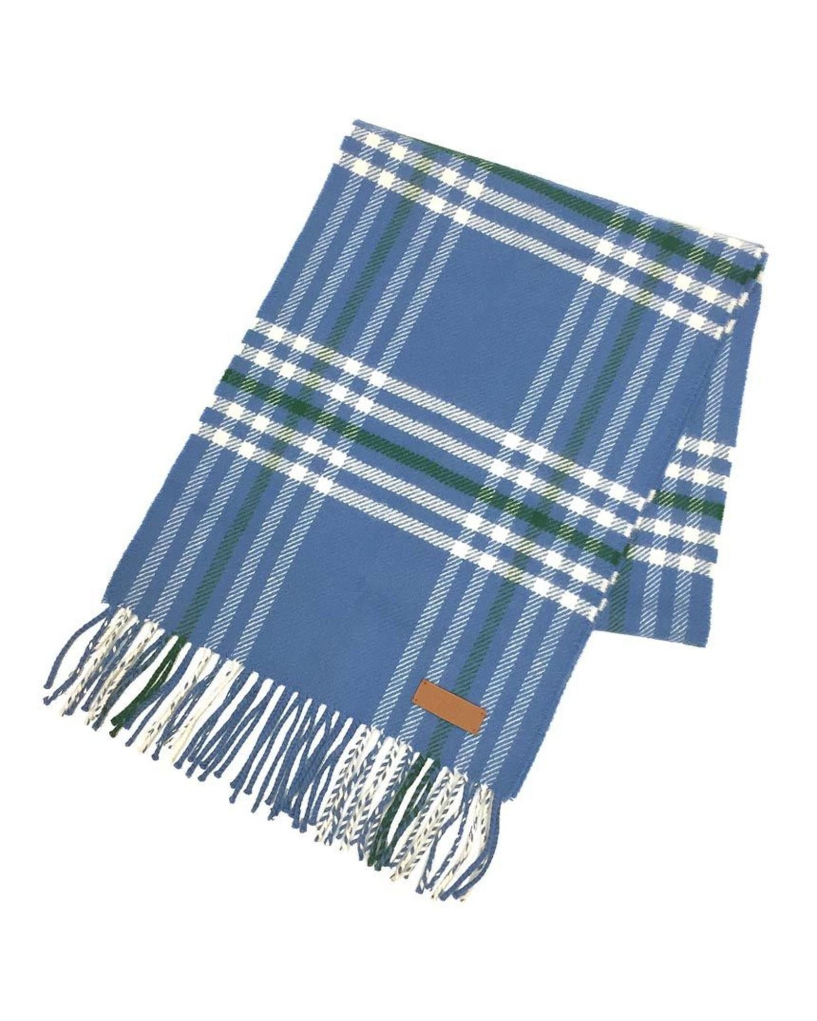 image of Hermes Blue Cashmere Stole, Women's