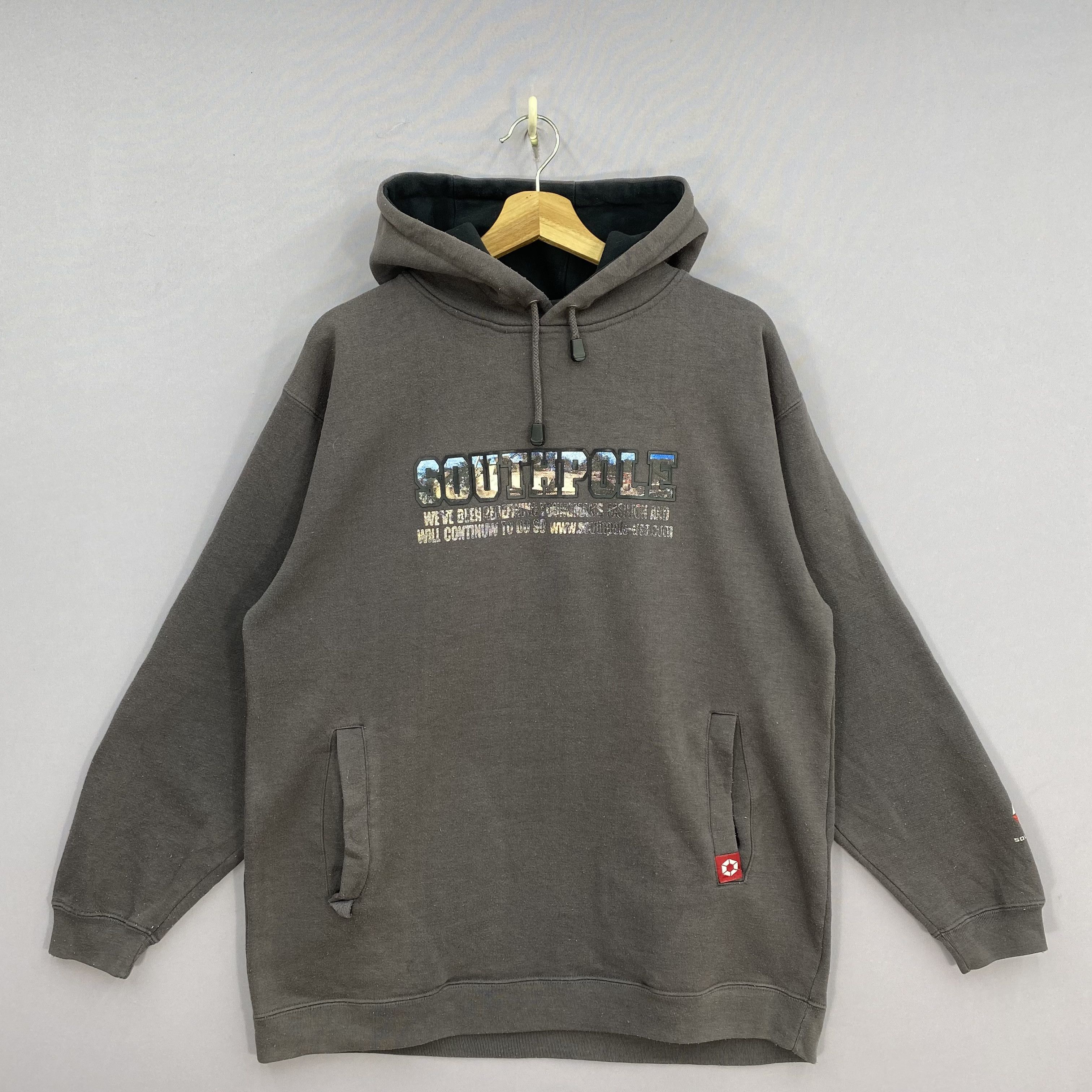 Southpole Vintage Y2K Faded Southpole Pullover Hoodie Sweater Size US L / EU 52-54 / 3 - 2 Thumbnail