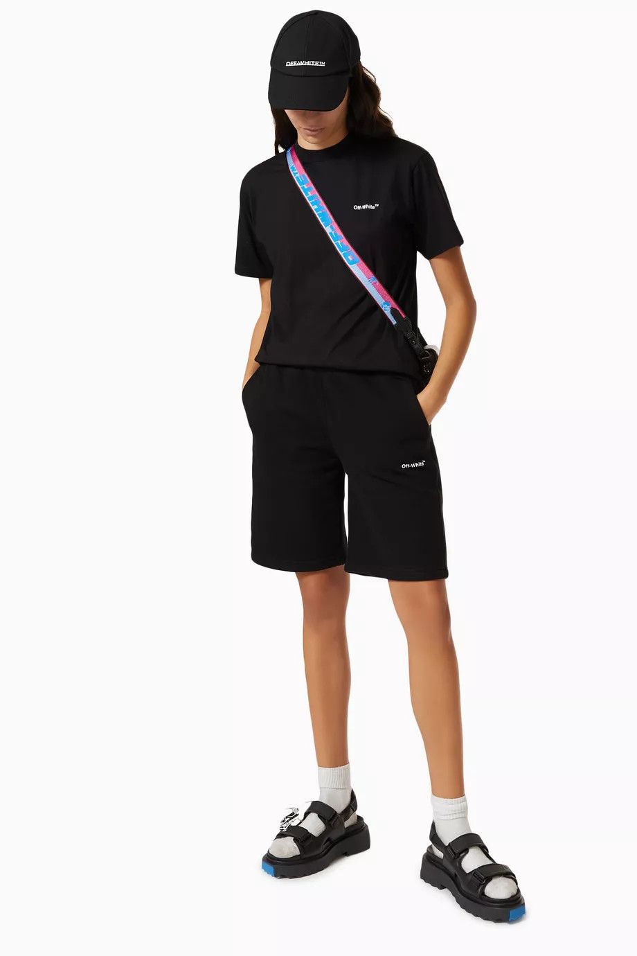Off-White o1y1225 Logo Crewneck T-Shirt in Black Size XXS / US 00 / IT 34 - 4 Thumbnail