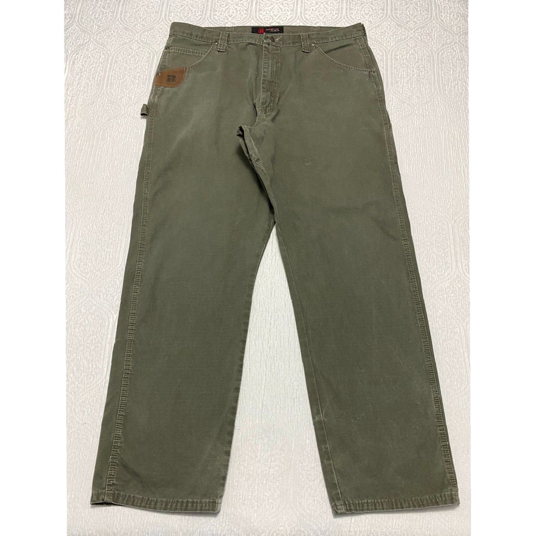 Vintage VINTAGE Riggs Workwear Carpenter Pants Mens Size 42×34 Green Ripstop Straight Size US 42 / EU 58 - 3 Thumbnail
