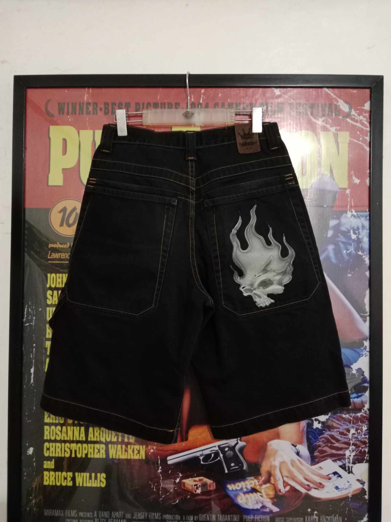 JNCO × Vintage JNCO Flaming Skull Jorts Size US 30 / EU 46 - 1 Thumbnail