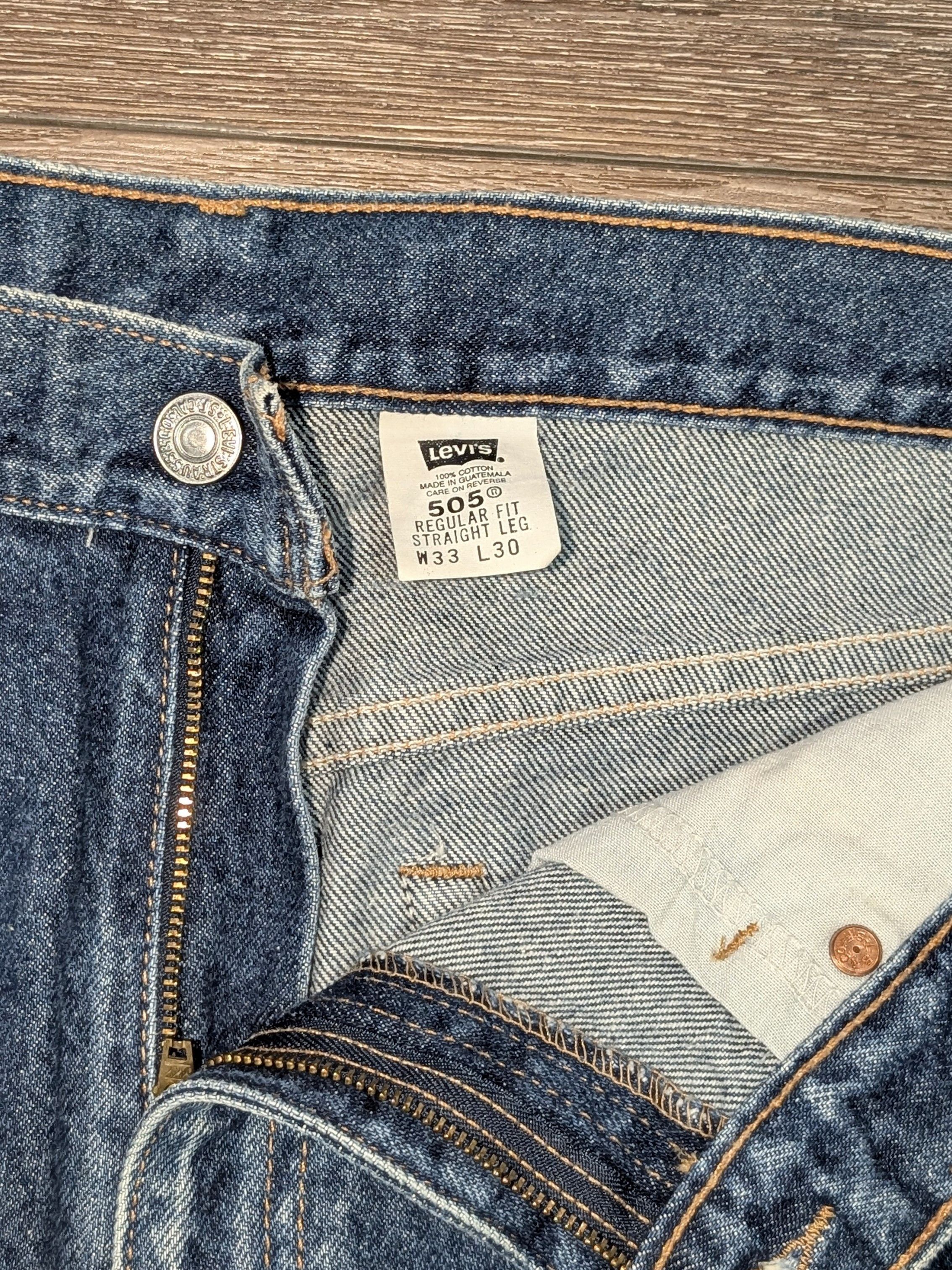 Levi's Vintage Levi's 505 blue jeans - SIZE 33 x 30 Size US 33 - 4 Thumbnail