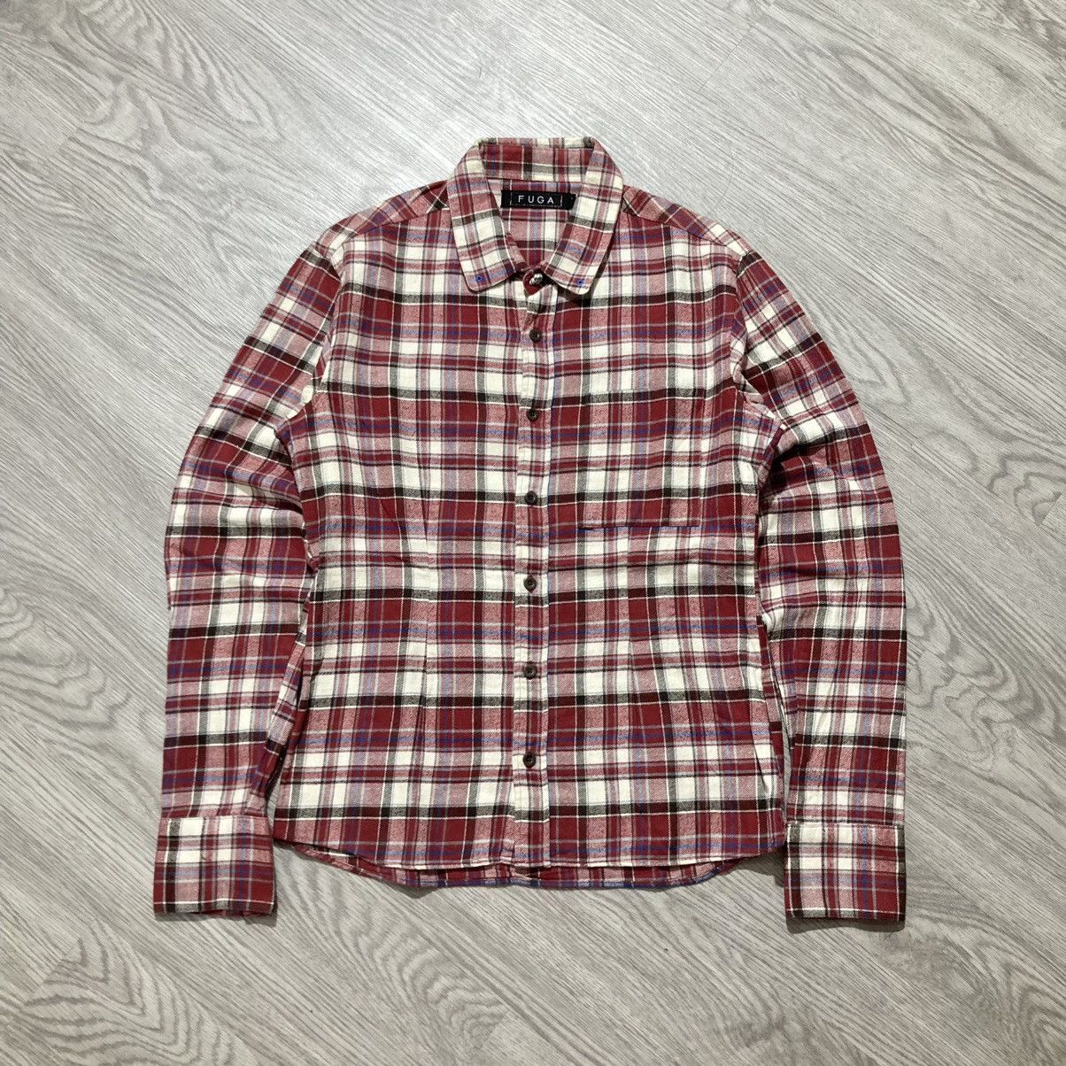 GOSTAR DE FUGA 🇯🇵 2000s Gostar De Fuga Flanel Plaid Shirt Button Up Lgb Size US S / EU 44-46 / 1 - 1 Thumbnail
