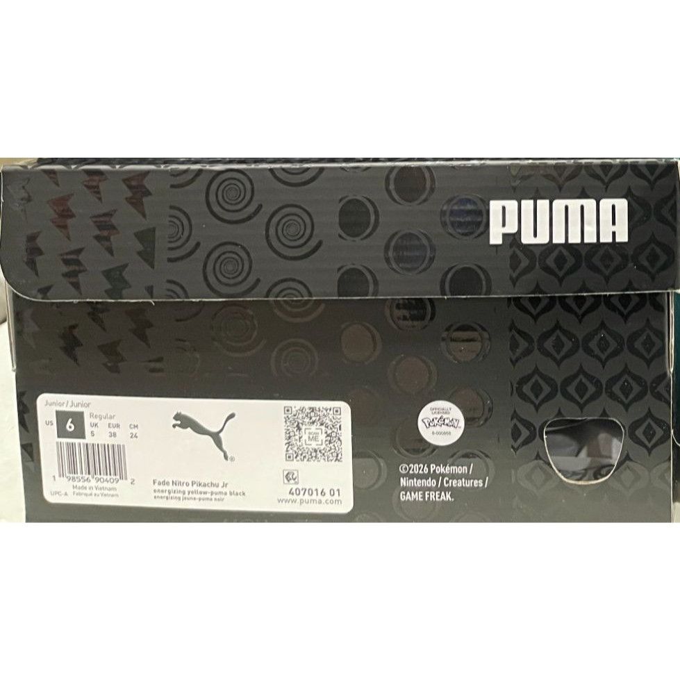 Puma Puma Pokemon Fade Pikachu Big Kids Youth 6Y Size US 6 / EU 39 - 9 Thumbnail