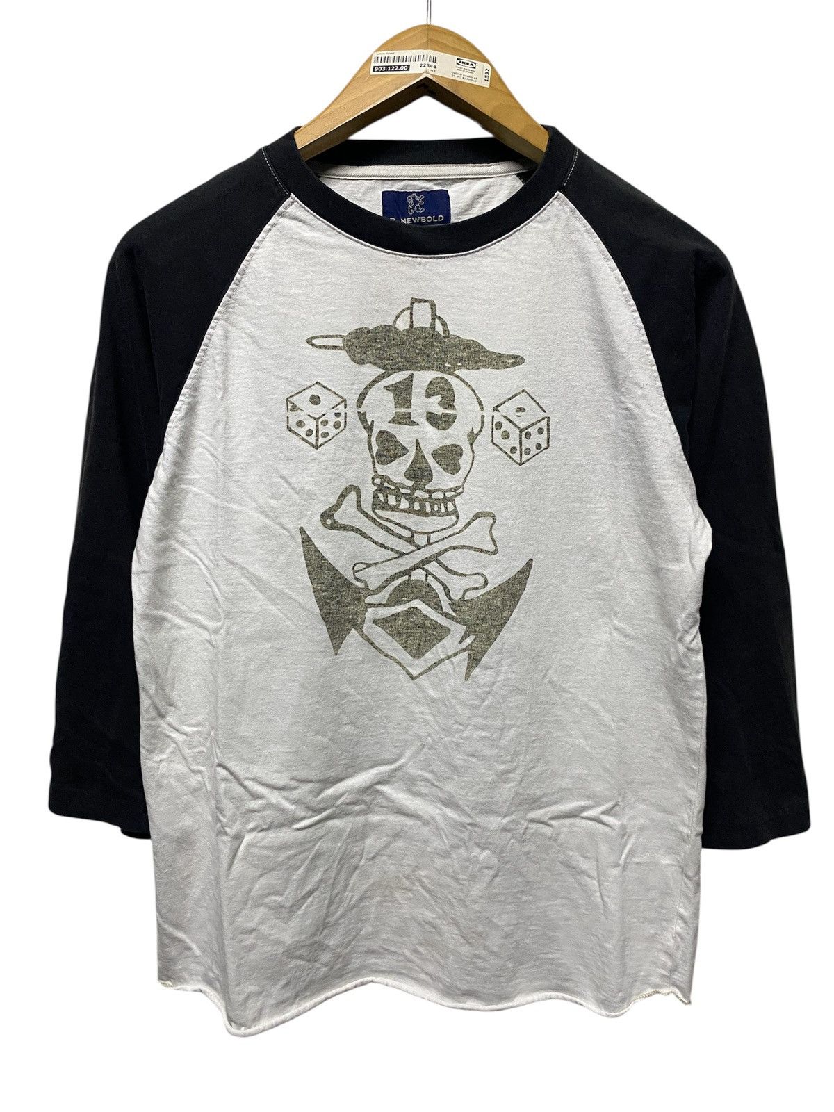 R.Newbold R.Newbold Raglan 3 Quarter Skull Tee Size US S / EU 44-46 / 1 - 1 Thumbnail