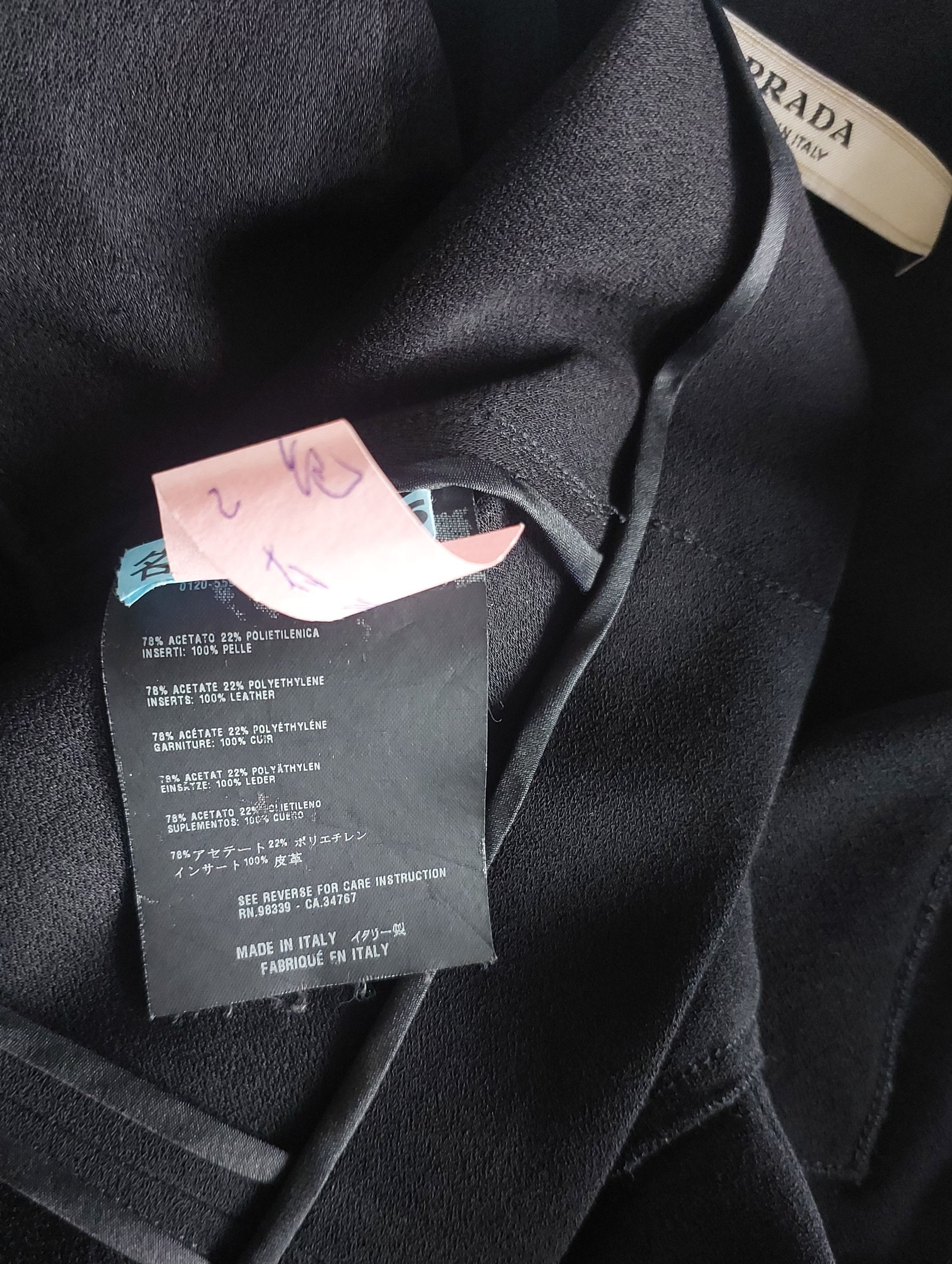 Prada Vintage x Prada Black Wool Jacket With Gold Trim Size S / US 4 / IT 40 - 16 Thumbnail