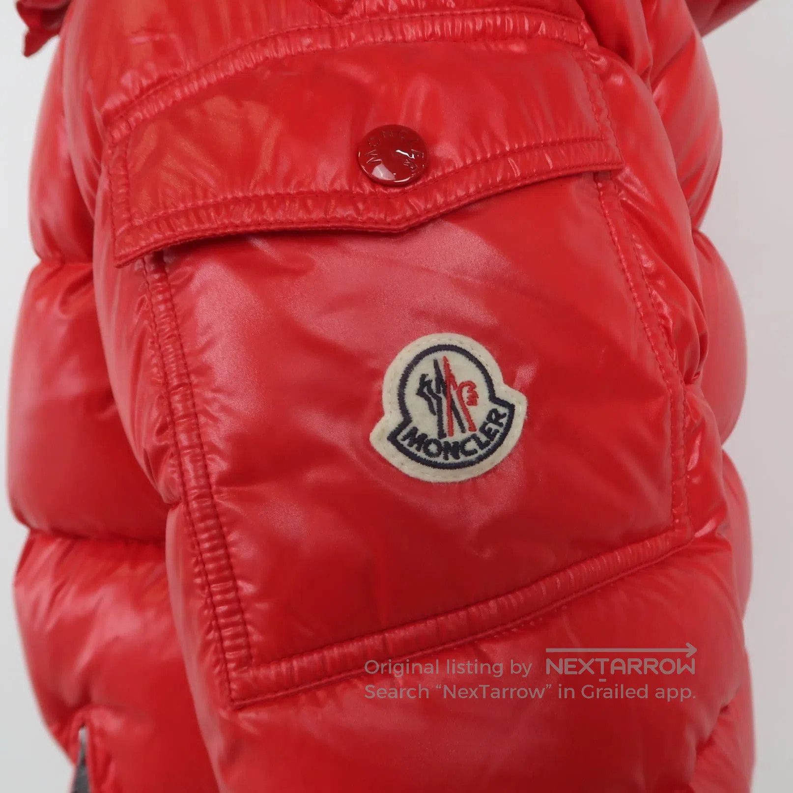Moncler Moncler Red Hooded Down Jacket Size M. Size US XS / EU 42 / 0 - 1 Thumbnail