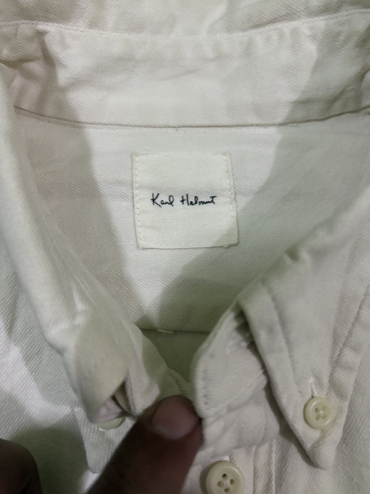 Karl Helmut Karl Helmut Vintage Utility Shirt with Rare Patches Size US L / EU 52-54 / 3 - 12 Thumbnail