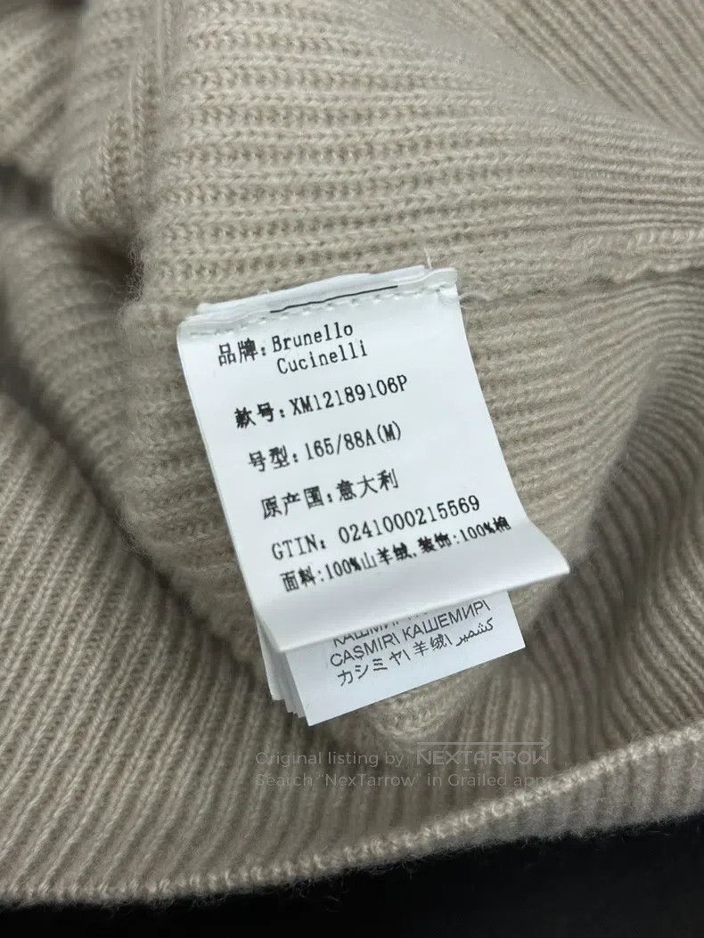 Brunello Cucinelli Brunello Cucinelli Collar Cashmere Sweater Long Sleeve Top Size M / US 6-8 / IT 42-44 - 5 Thumbnail