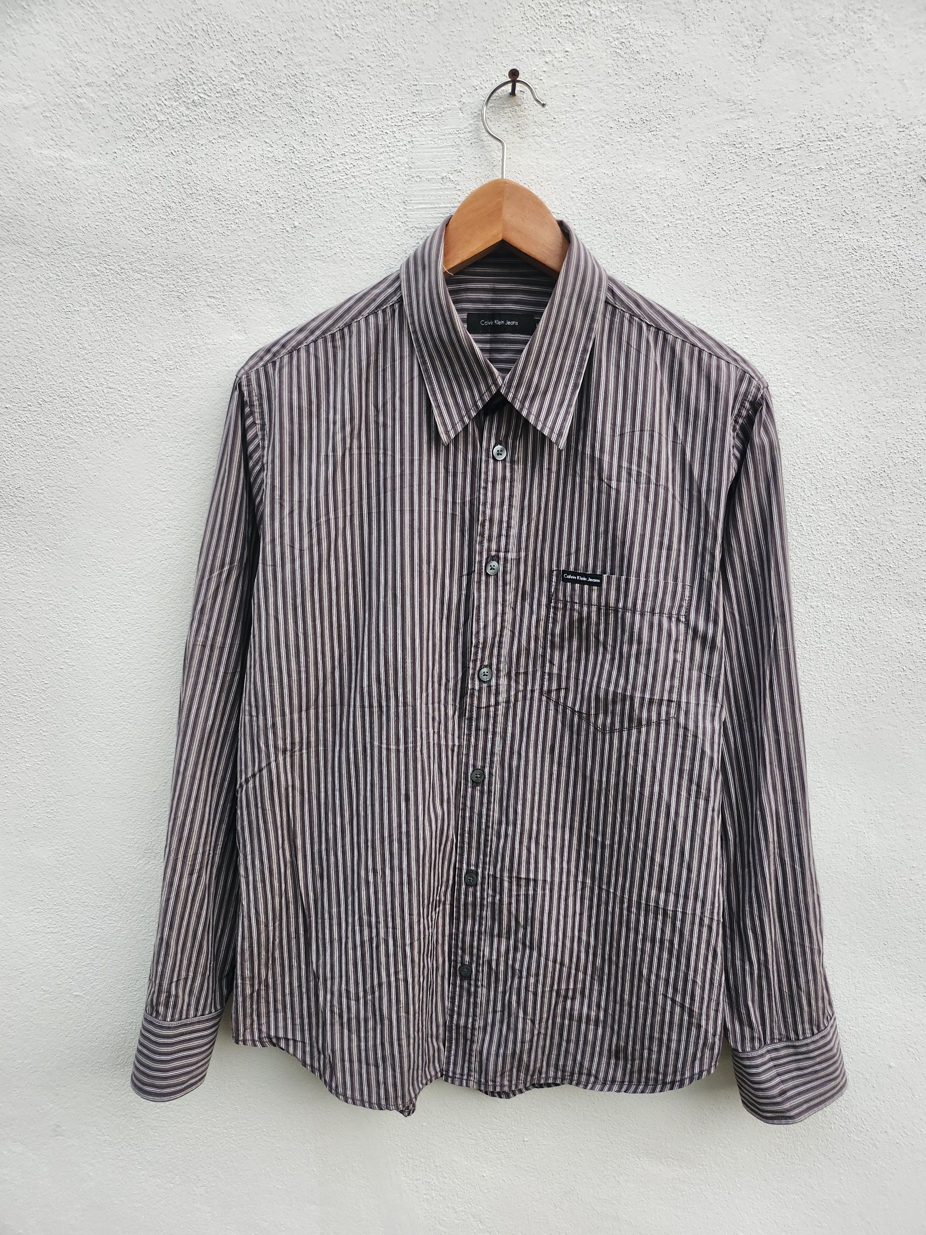 Calvin Klein Calvin Klein Slim Fit Long Sleeve Oxford Size US L / EU 52-54 / 3 - 3 Thumbnail