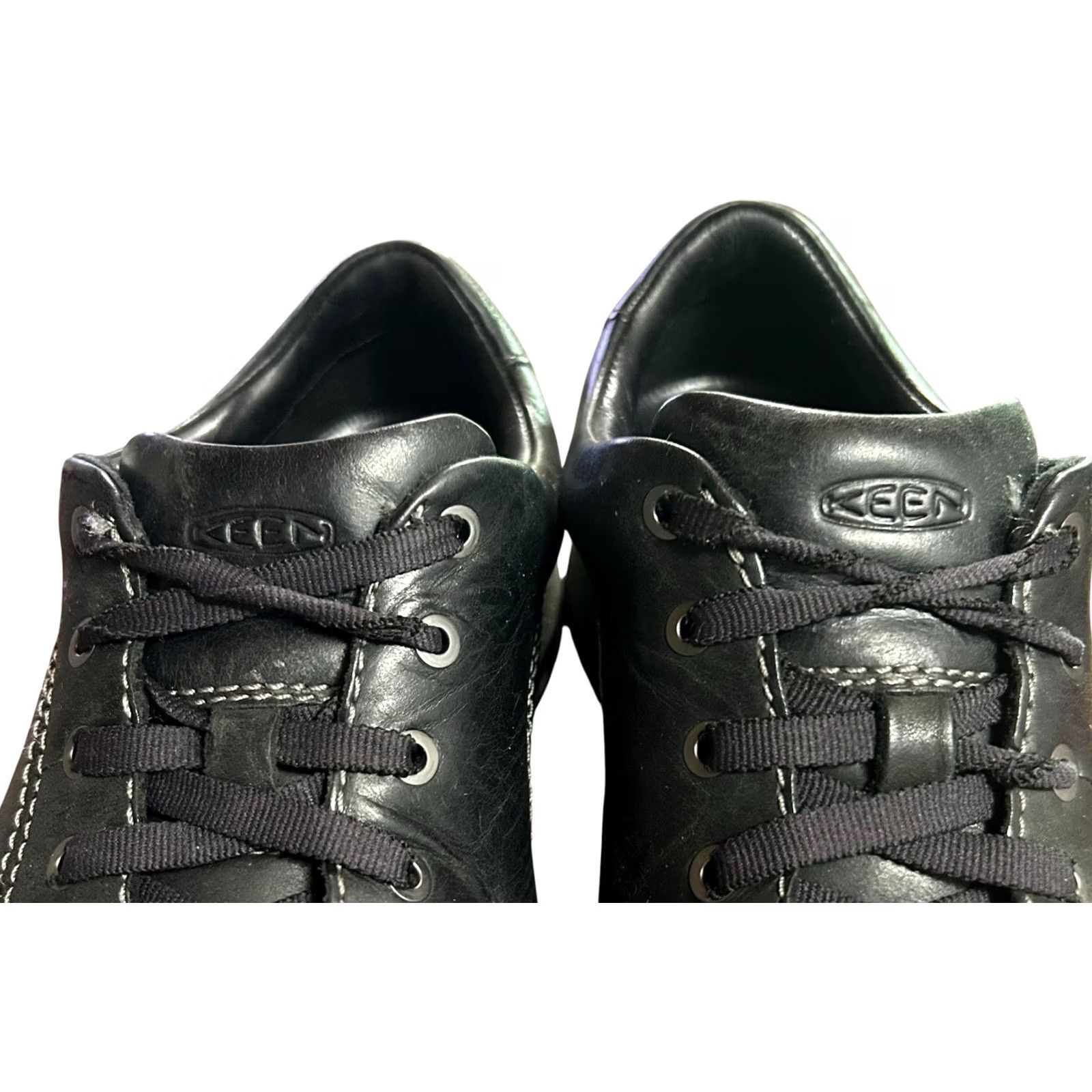 KEEN KEEN Presidio Women's Casual Leather Low Top Walking Shoes Black 8 Flat Heel Comfort Breathable Arch Support Sneakers Size M / US 6-8 / IT 42-44 - 4 Thumbnail