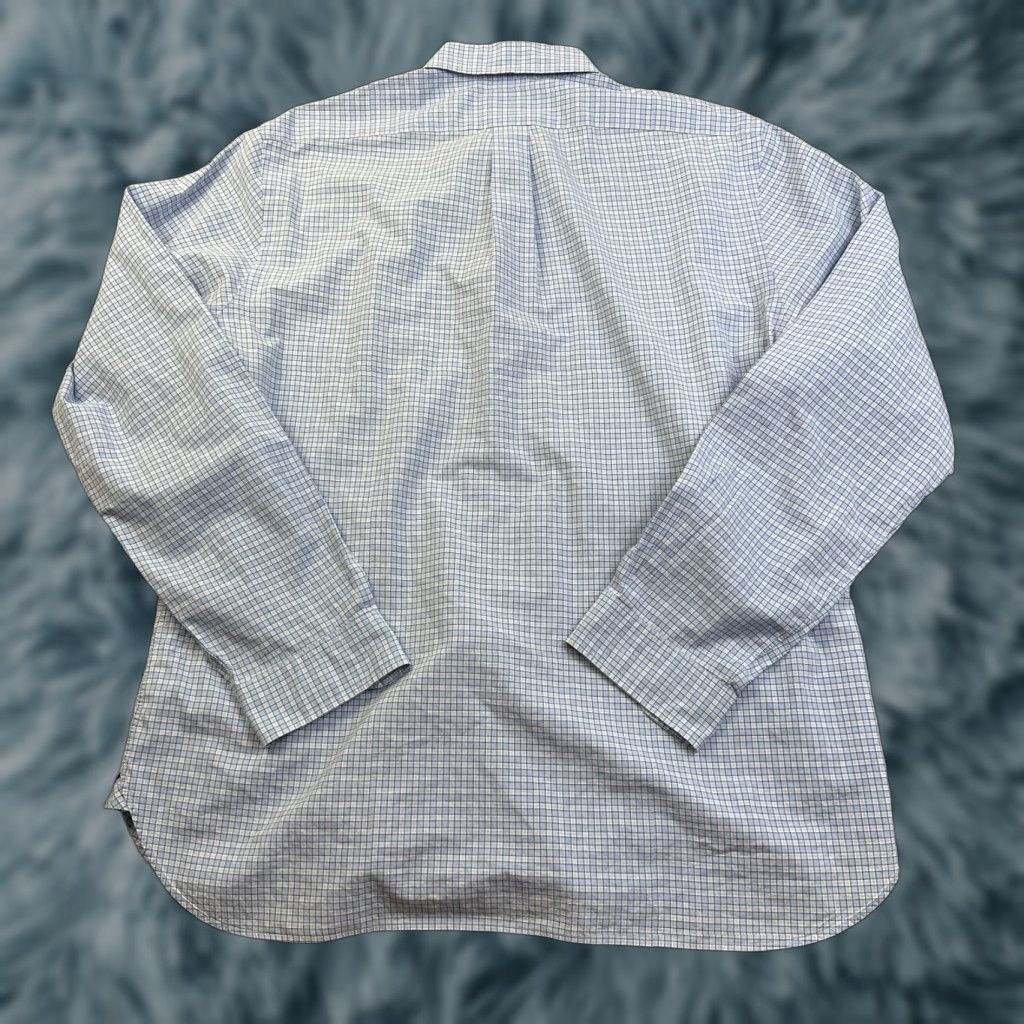 Ralph Lauren Ralph Lauren Shirt Mens 17 43 Blue Check Button-Up Pony Long Sleeve Casual Business Size US XL / EU 56 / 4 - 1 Thumbnail