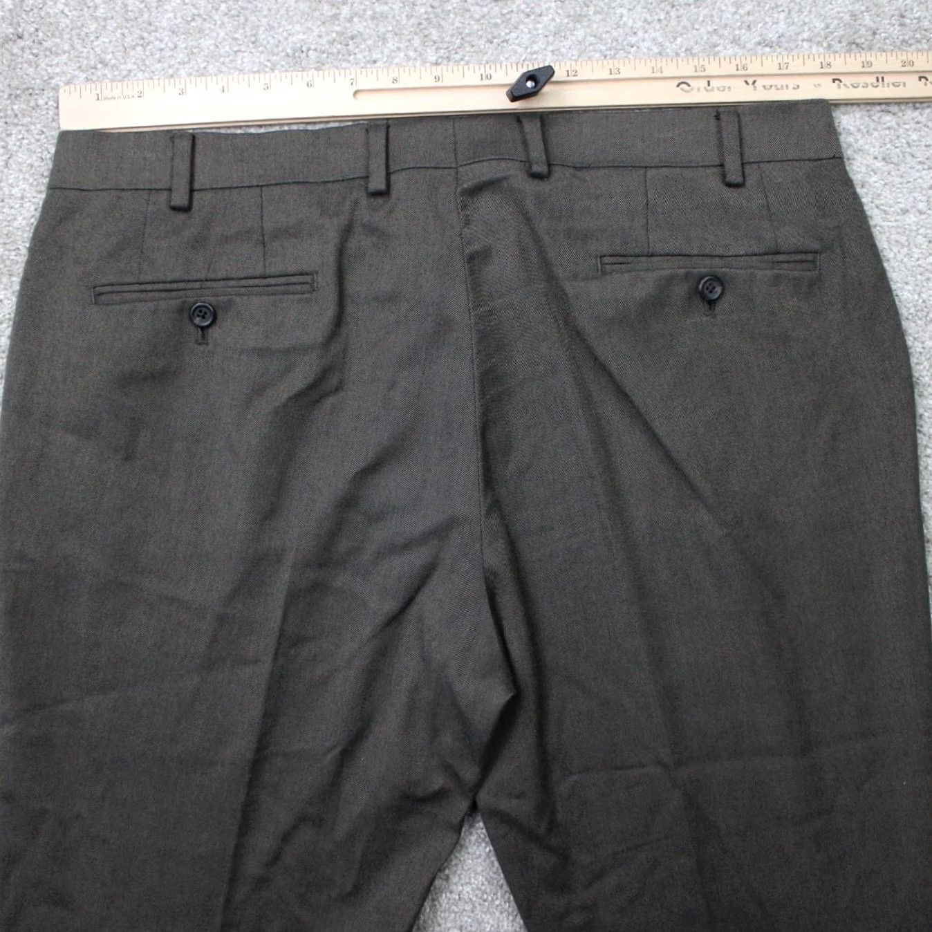 Ralph Lauren LAUREN Ralph Lauren Pants Mens 36x29 Brown Flat Front Polyester/Rayon Stretch Dress Pants Regular Straight Front 90s Theme Mens Size US 36 / EU 52 - 7 Thumbnail