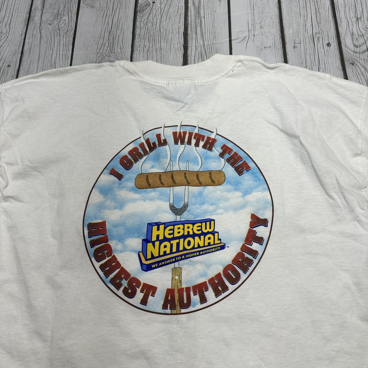 Gildan × Vintage Vintage Hebrew National tee Size US XL / EU 56 / 4 - 3 Thumbnail