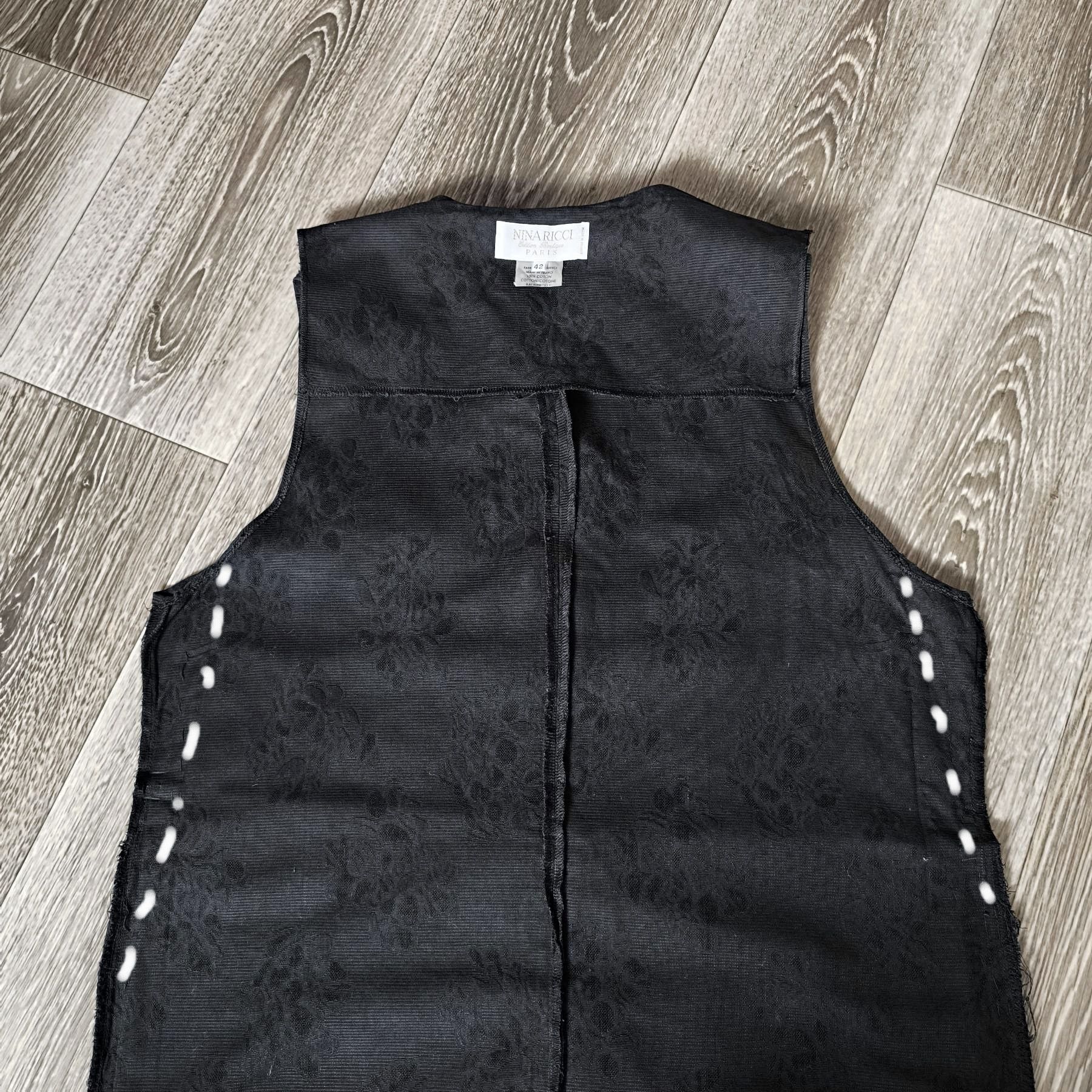 Nina Ricci NINA RICCI Vintage Black Cotton Dress Women’s Size 42 Size M / US 6-8 / IT 42-44 - 6 Thumbnail
