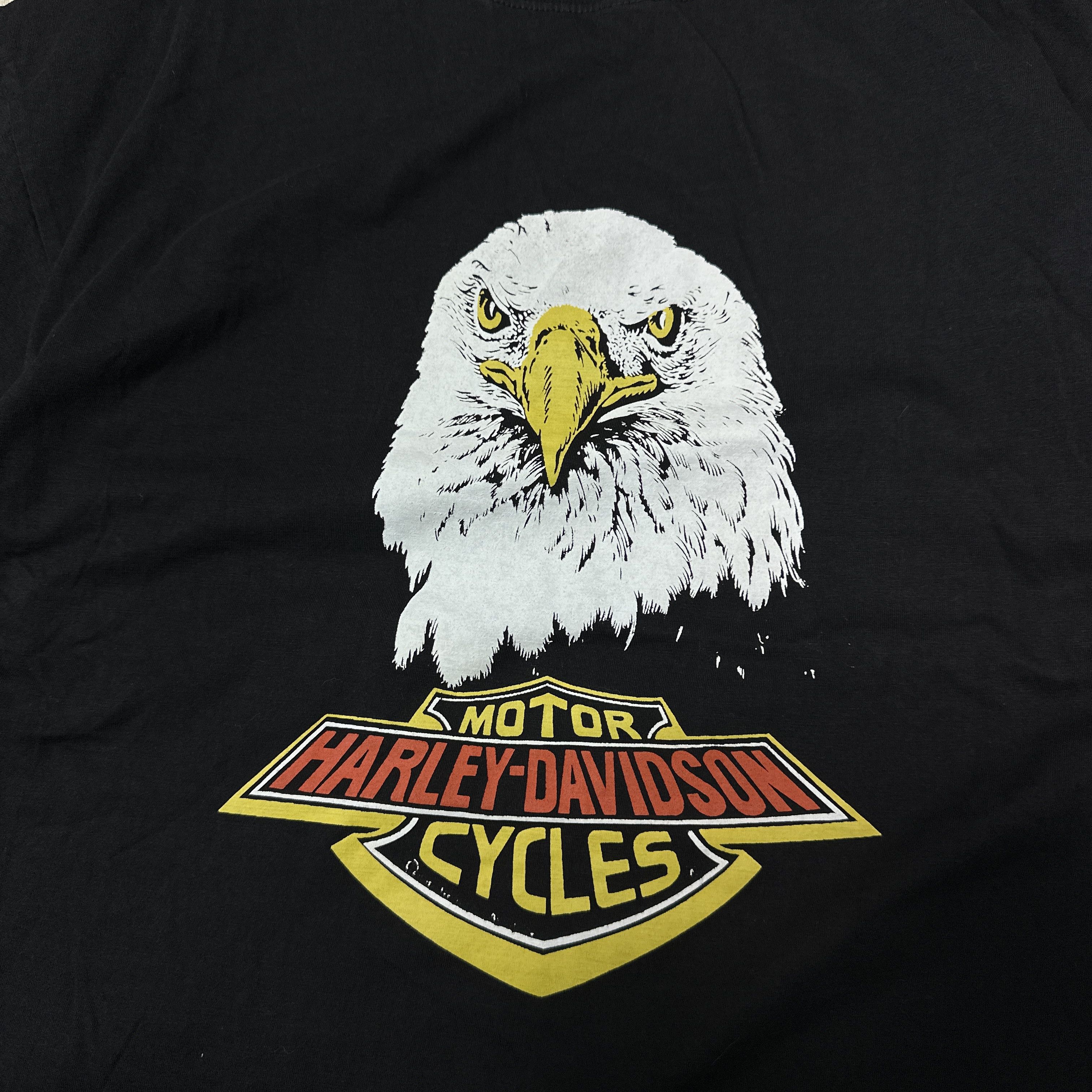 Harley Davidson Vintage Moto Biker Old School Harley Davidson T-shirt 90s Size US L / EU 52-54 / 3 - 2 Thumbnail