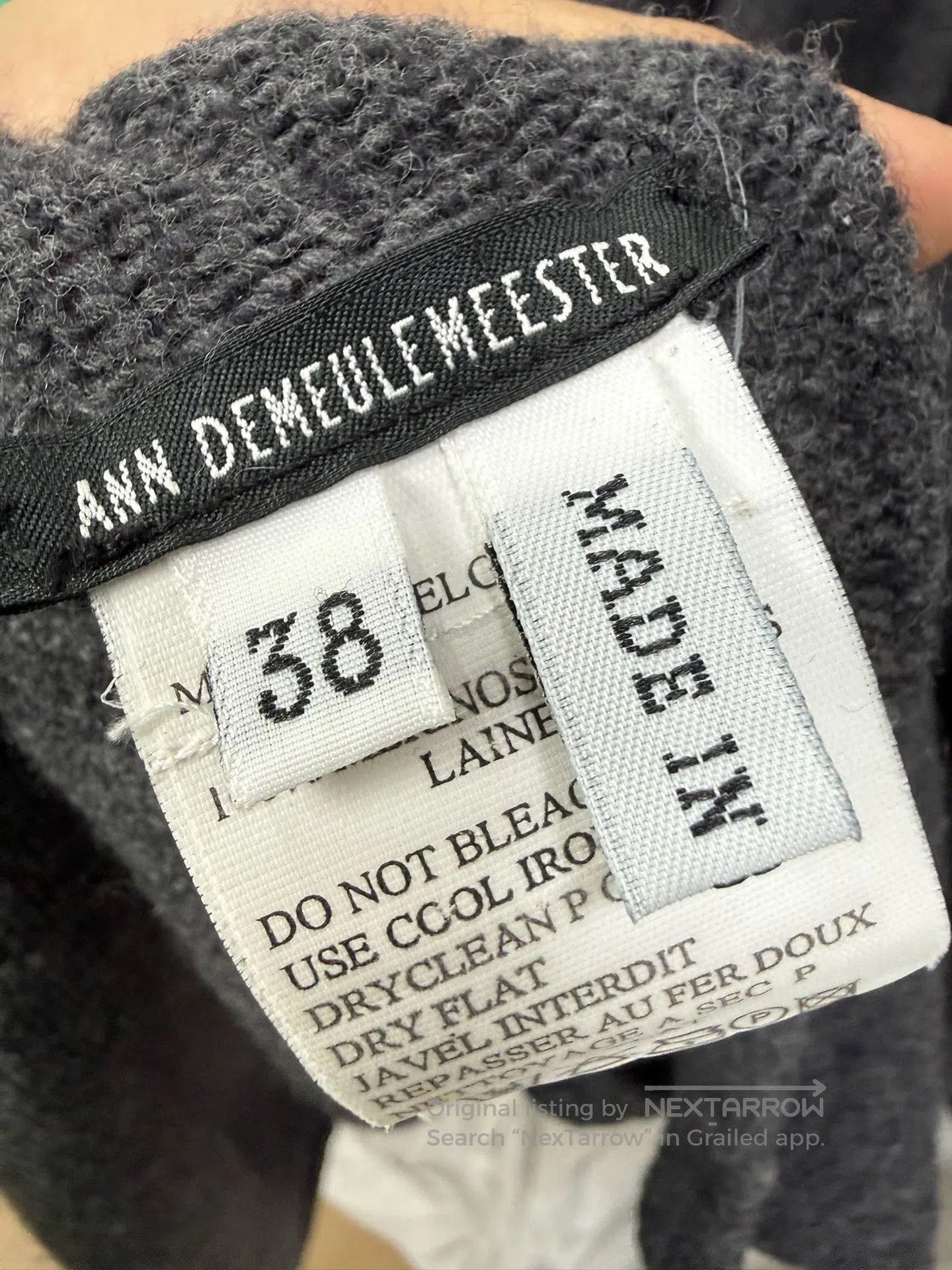 Ann Demeulemeester Ann Demeulemeester Open. Size US M / EU 48-50 / 2 - 6 Thumbnail