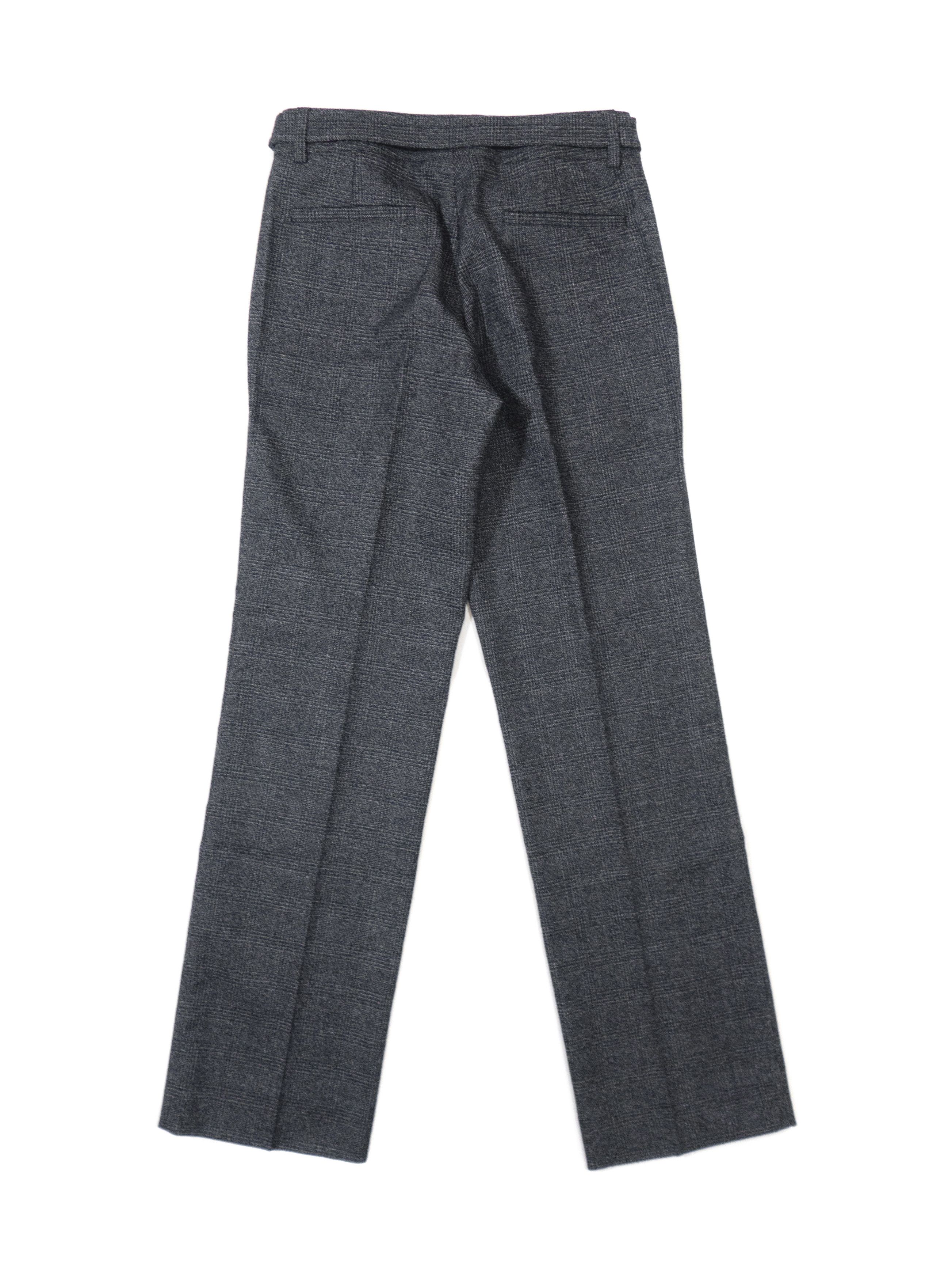 Burberry Prorsum Wool Herringbone Tweed Plaid Waistband Dress Pants Size 26" / US 2 / IT 38 - 2 Thumbnail