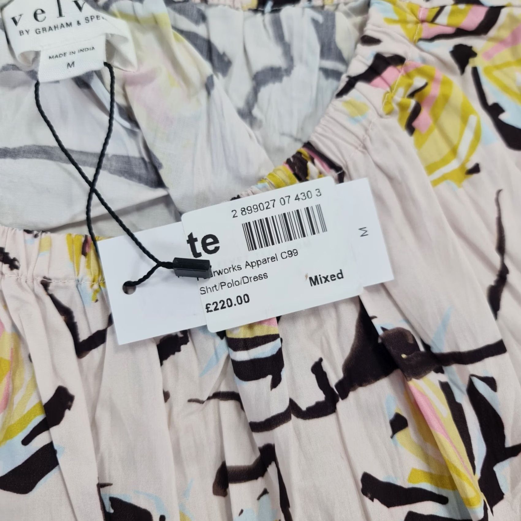 Velvet Velvet by Graham & Spencer Womens Dress Medium Kamilla Cut Out Midi Lilypad Floral Sleeveless Round Neck Size M / US 6-8 / IT 42-44 - 6 Thumbnail