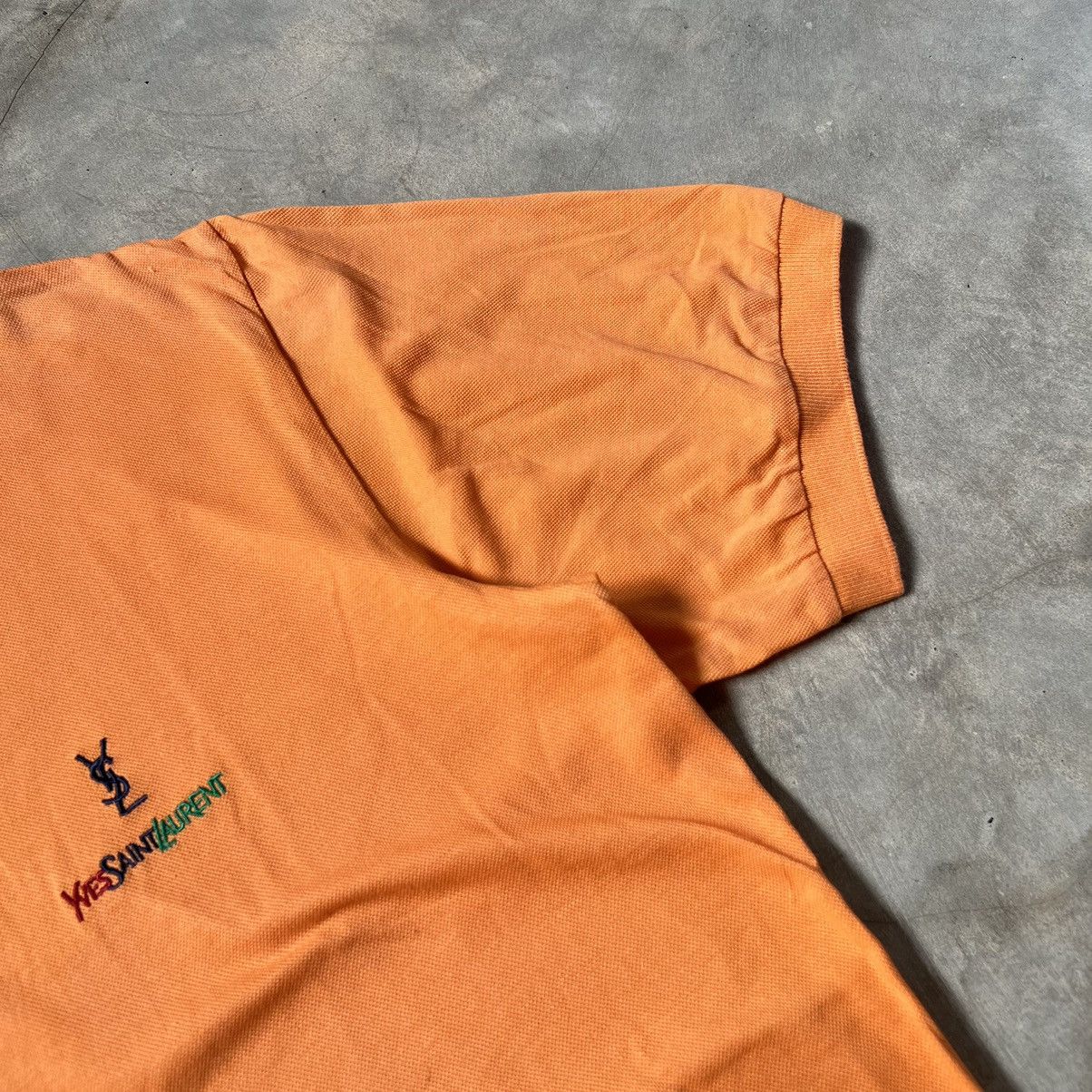 Yves Saint Laurent Vintage 90s Yves Saint Laurent embroidered Polo Shirt Size US L / EU 52-54 / 3 - 3 Thumbnail
