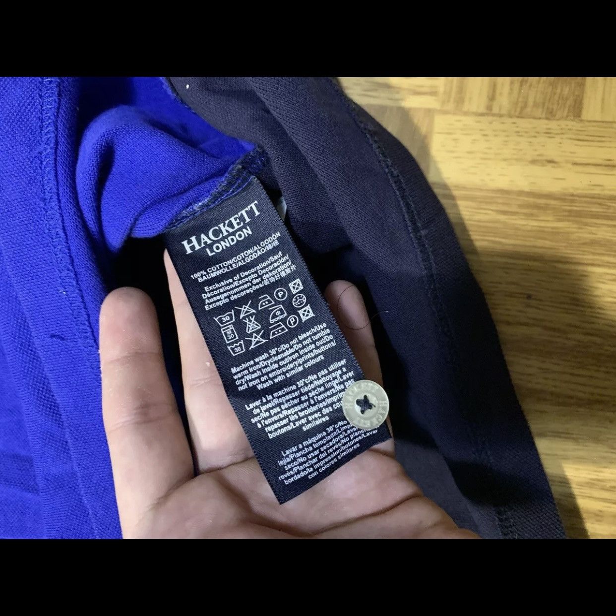 Hackett Hackett London Polo Big Logo Oxford Boat Race Size XL Blue Size US XL / EU 56 / 4 - 7 Thumbnail