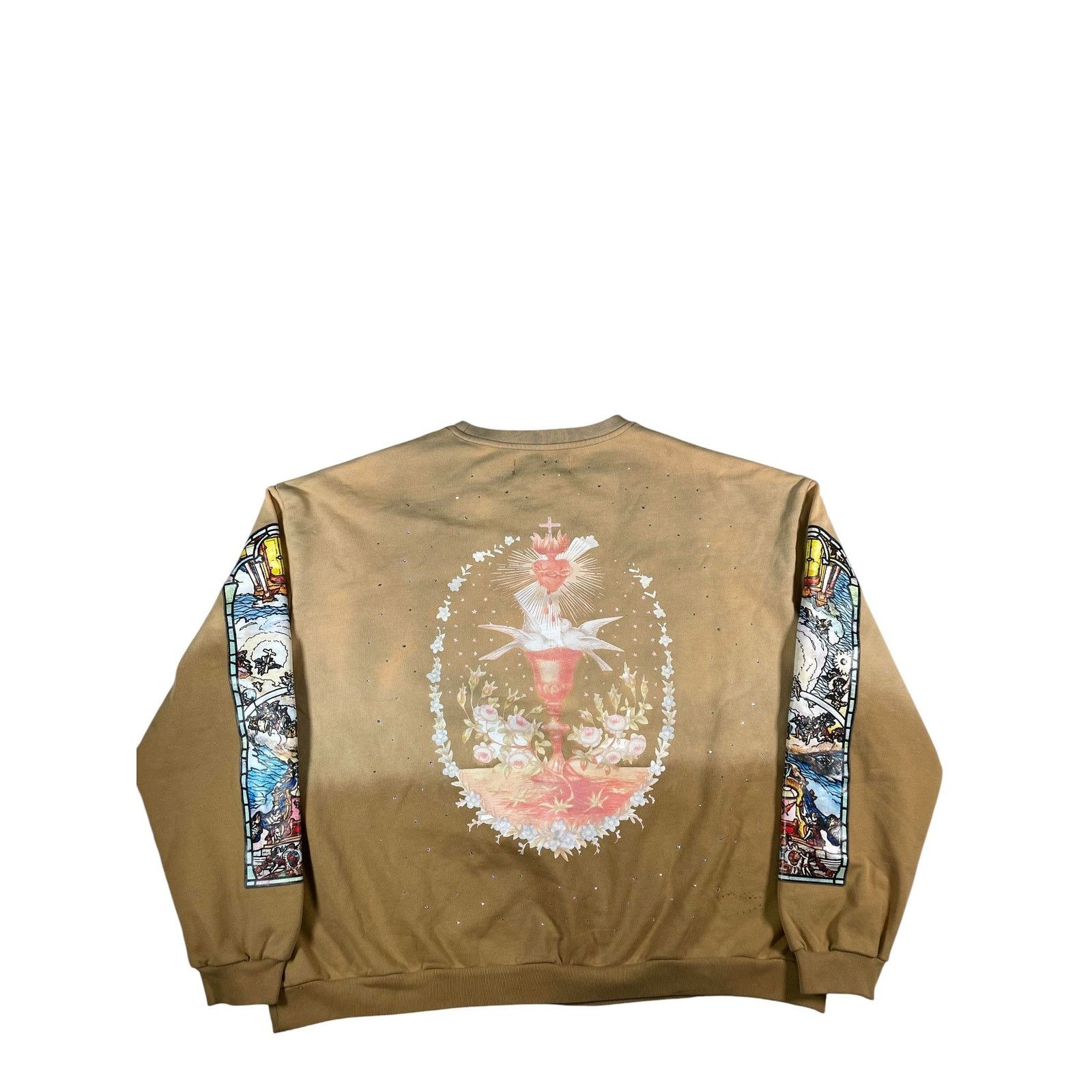Who Decides War Who Decides War 'Chalice' Tan Crewneck Size US L / EU 52-54 / 3 - 2 Thumbnail